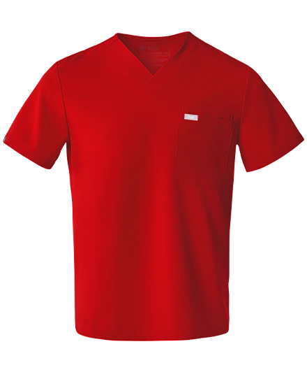 men's Winning Red Leon - Three-Pocket Scrub Top™ - Image 9