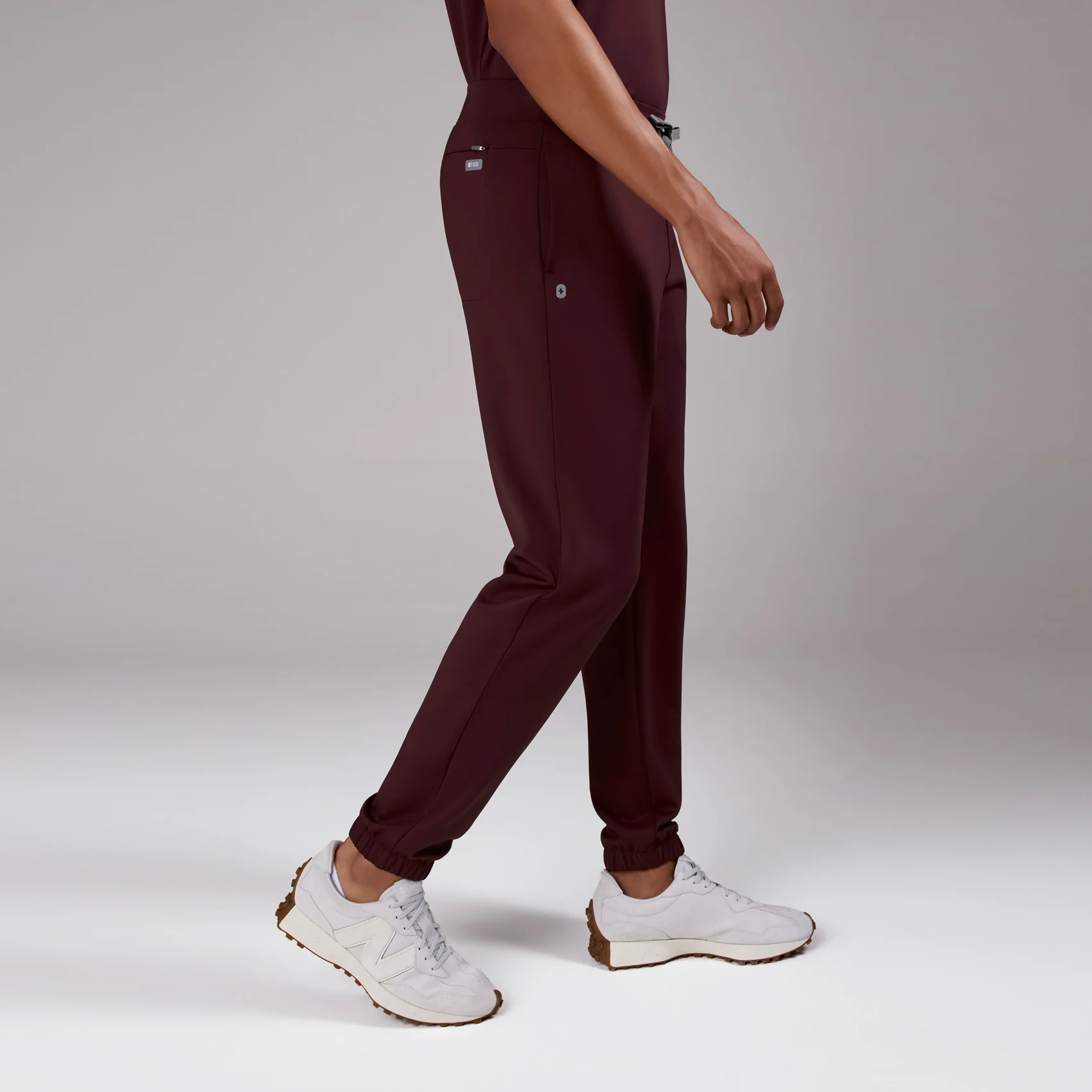 men's Burgundy Forster FORMx Jogger - Scrub Pant™ - Image 3
