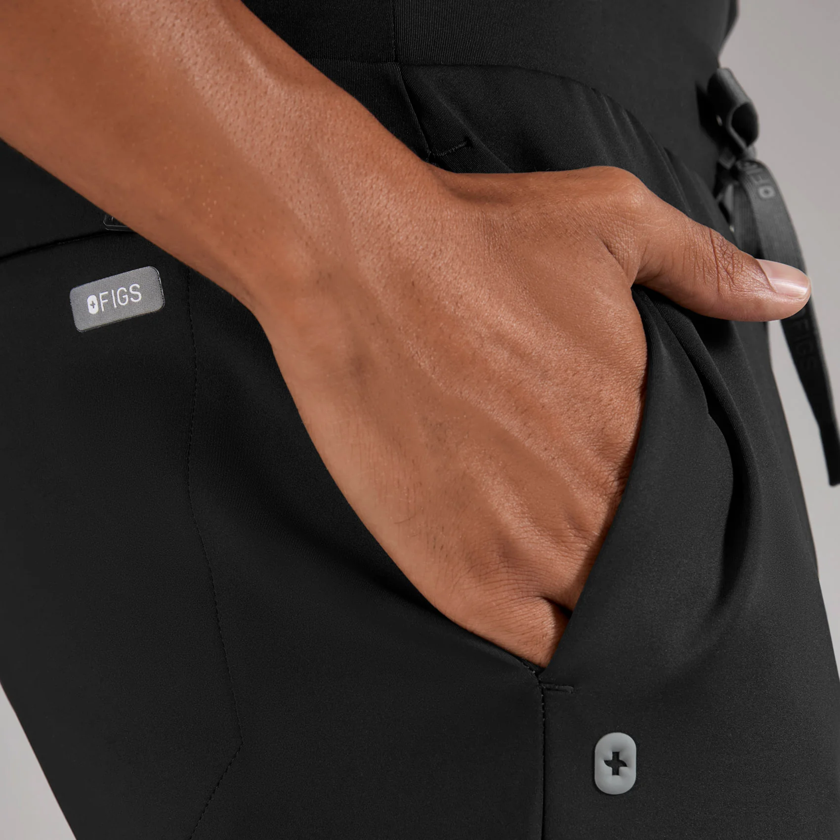 men's Black Forster FORMx Jogger - Short Scrub Pant™ - Image 7