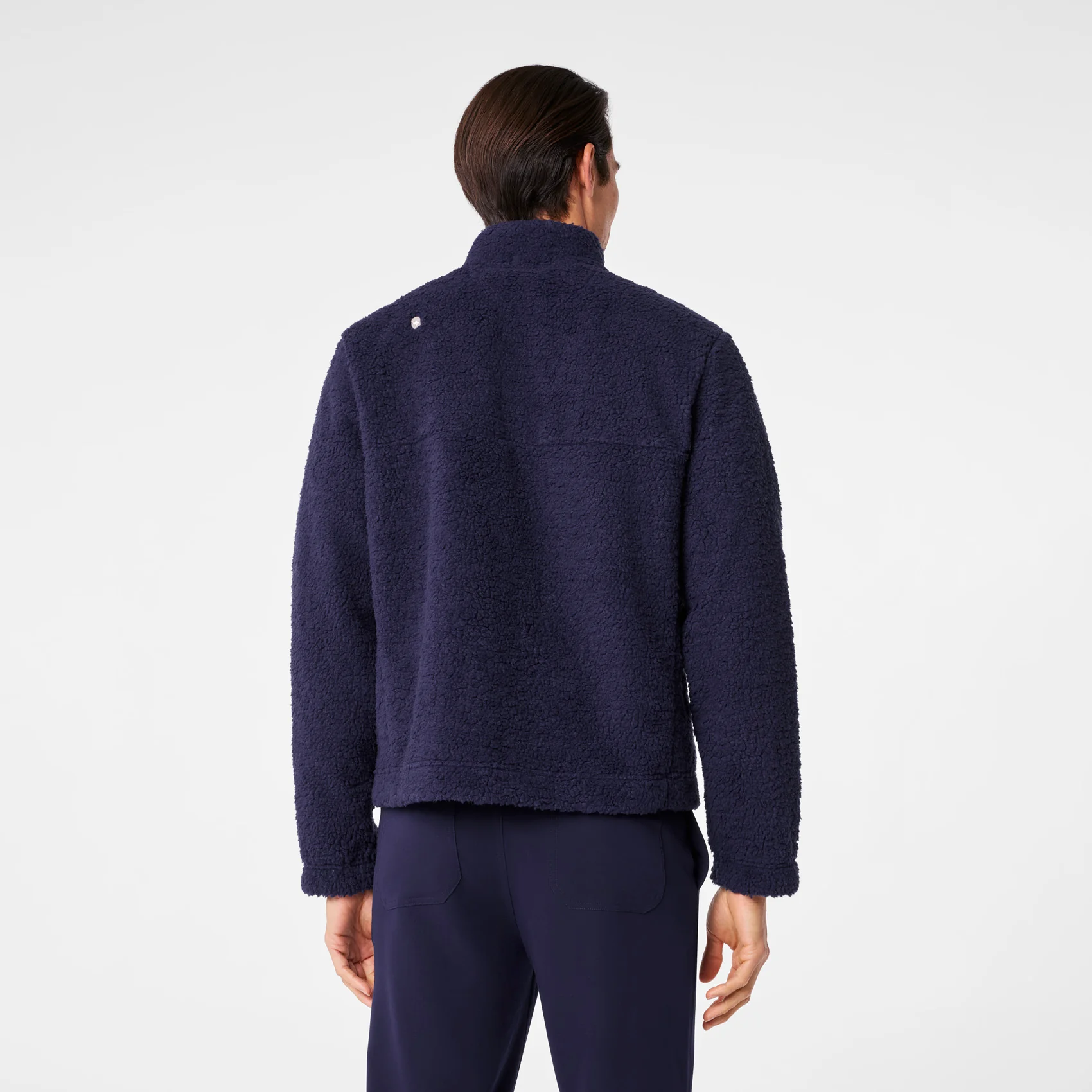 men's Navy On-Shift High Pile - Fleece Pullover Jacket™ - Image 4