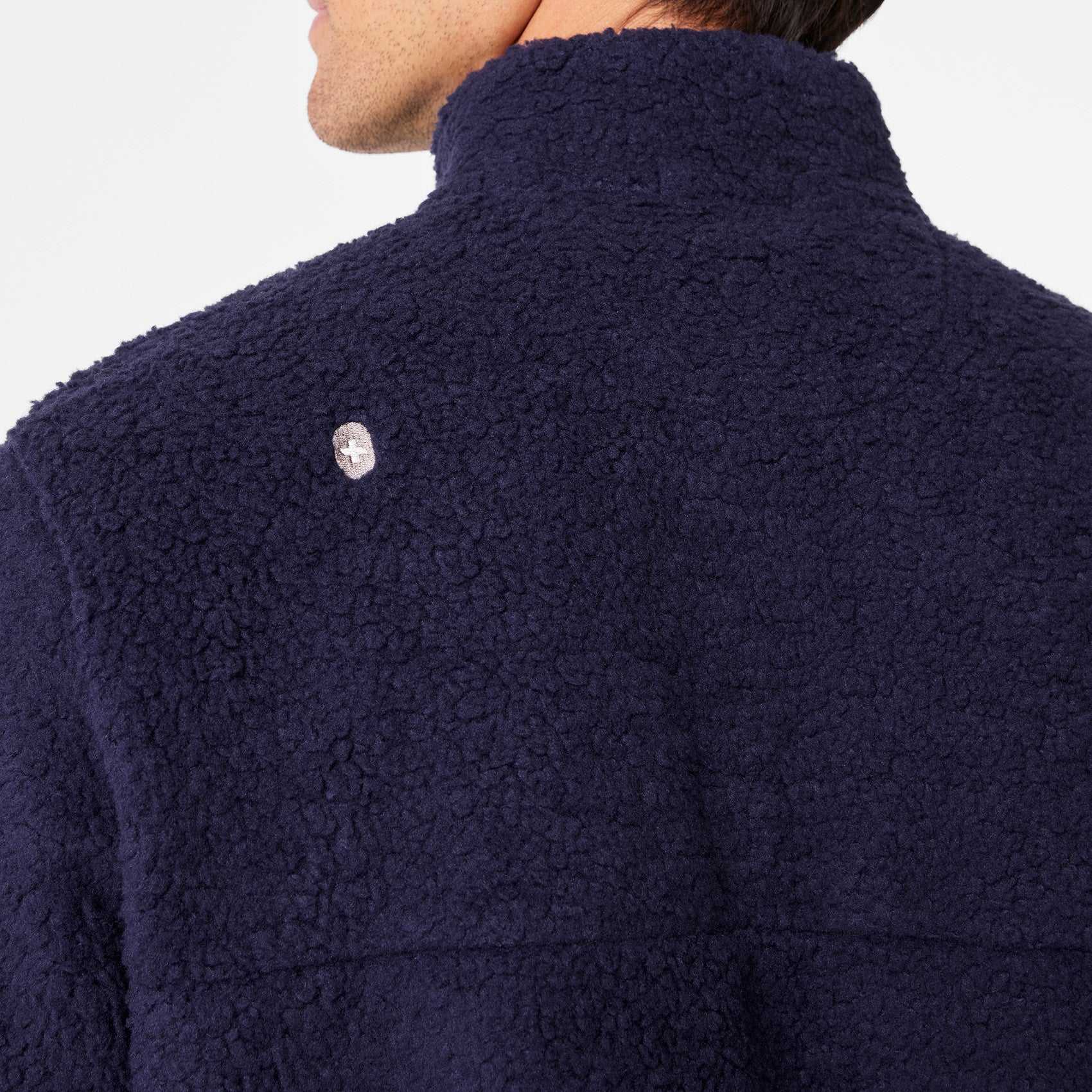 men's Navy On-Shift High Pile - Fleece Pullover Jacket™ - Image 5