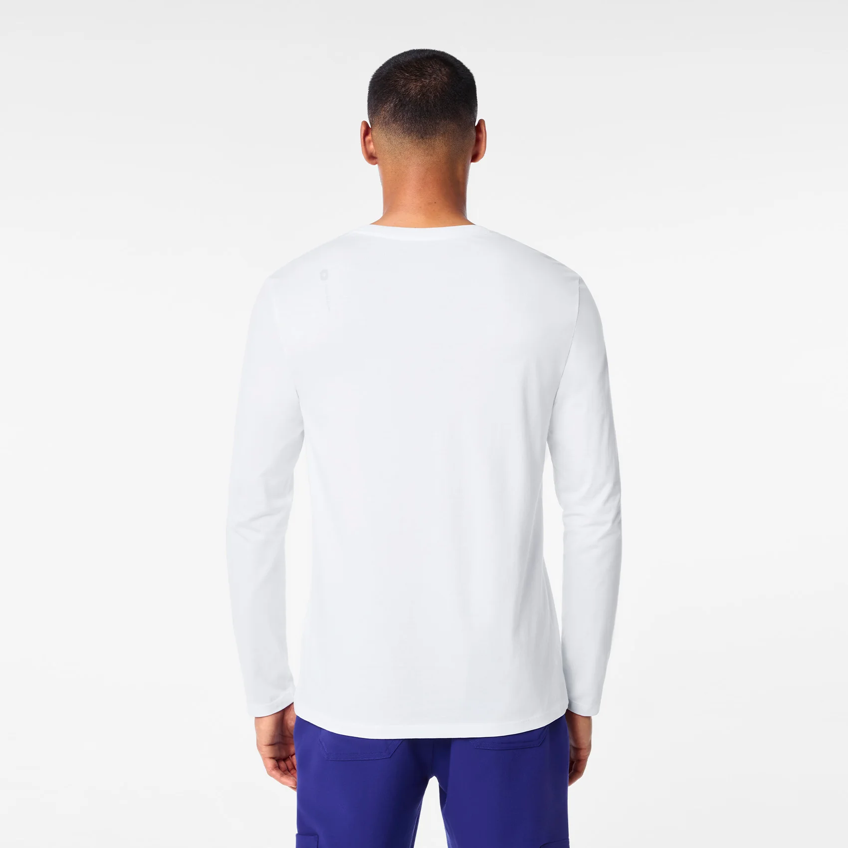 men's Optic White I Am a Nurse Supersoft - Longsleeve Underscrub - Image 5
