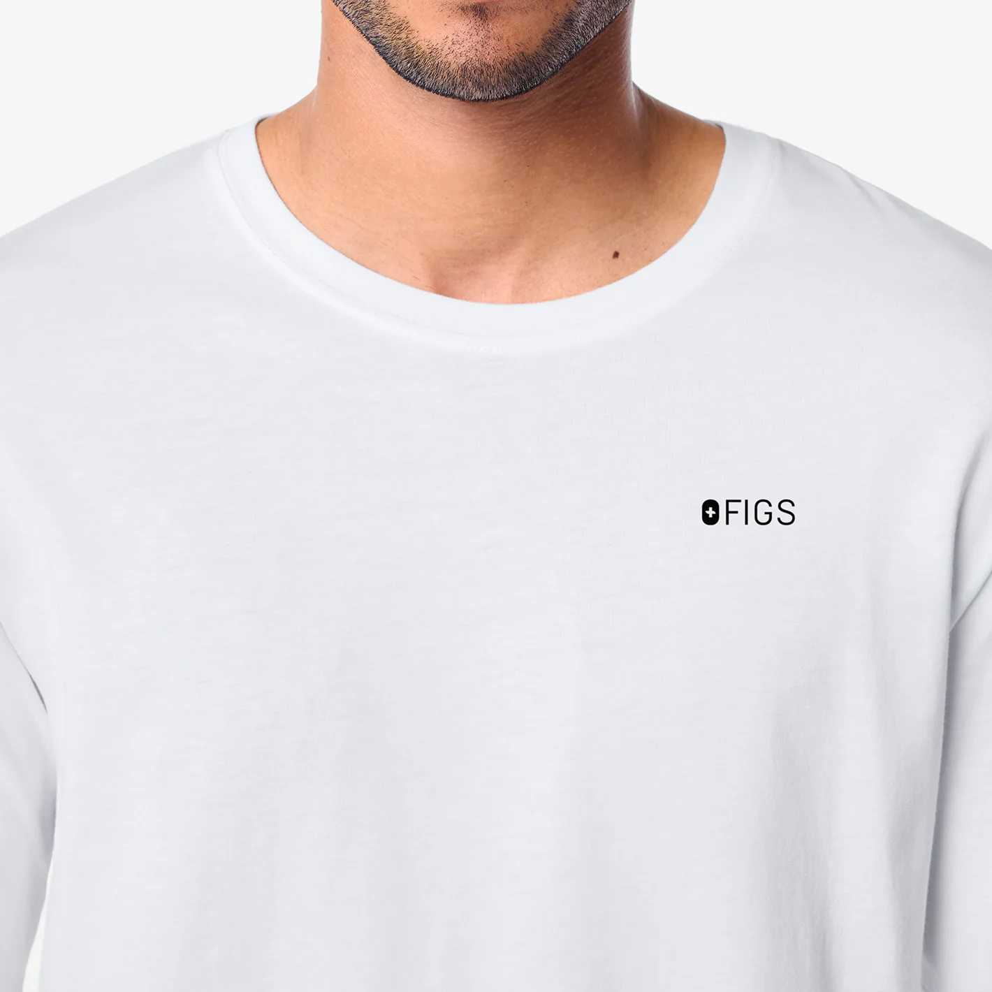 men's Optic White I Am a Nurse Supersoft - Longsleeve Underscrub - Image 7