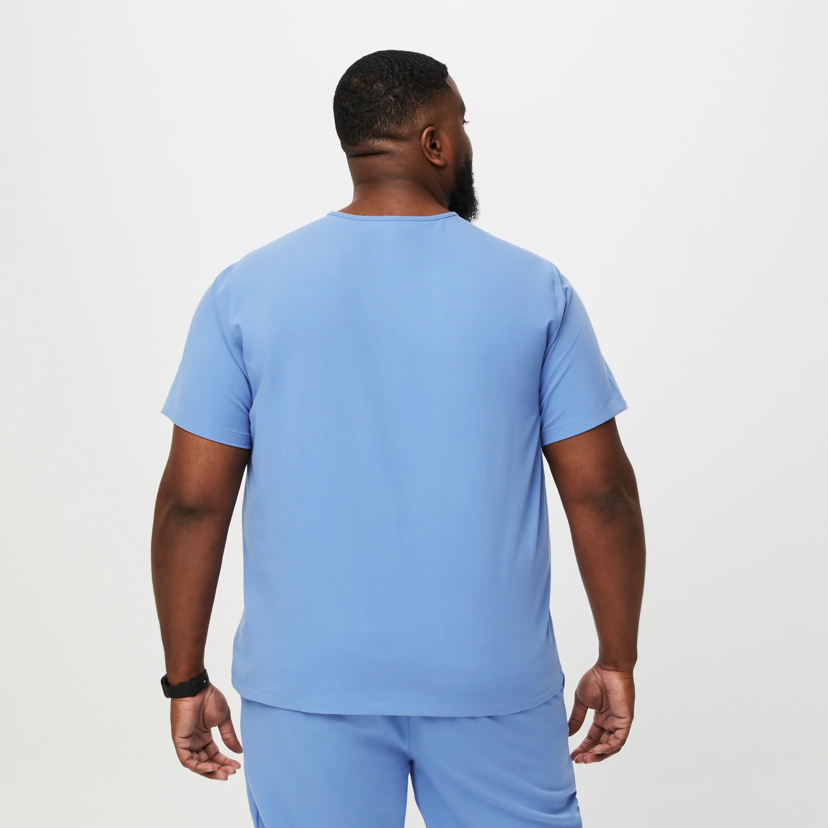 men's Ceil Blue Leon™- Three-Pocket Scrub Top (3XL - 6XL) - Image 4