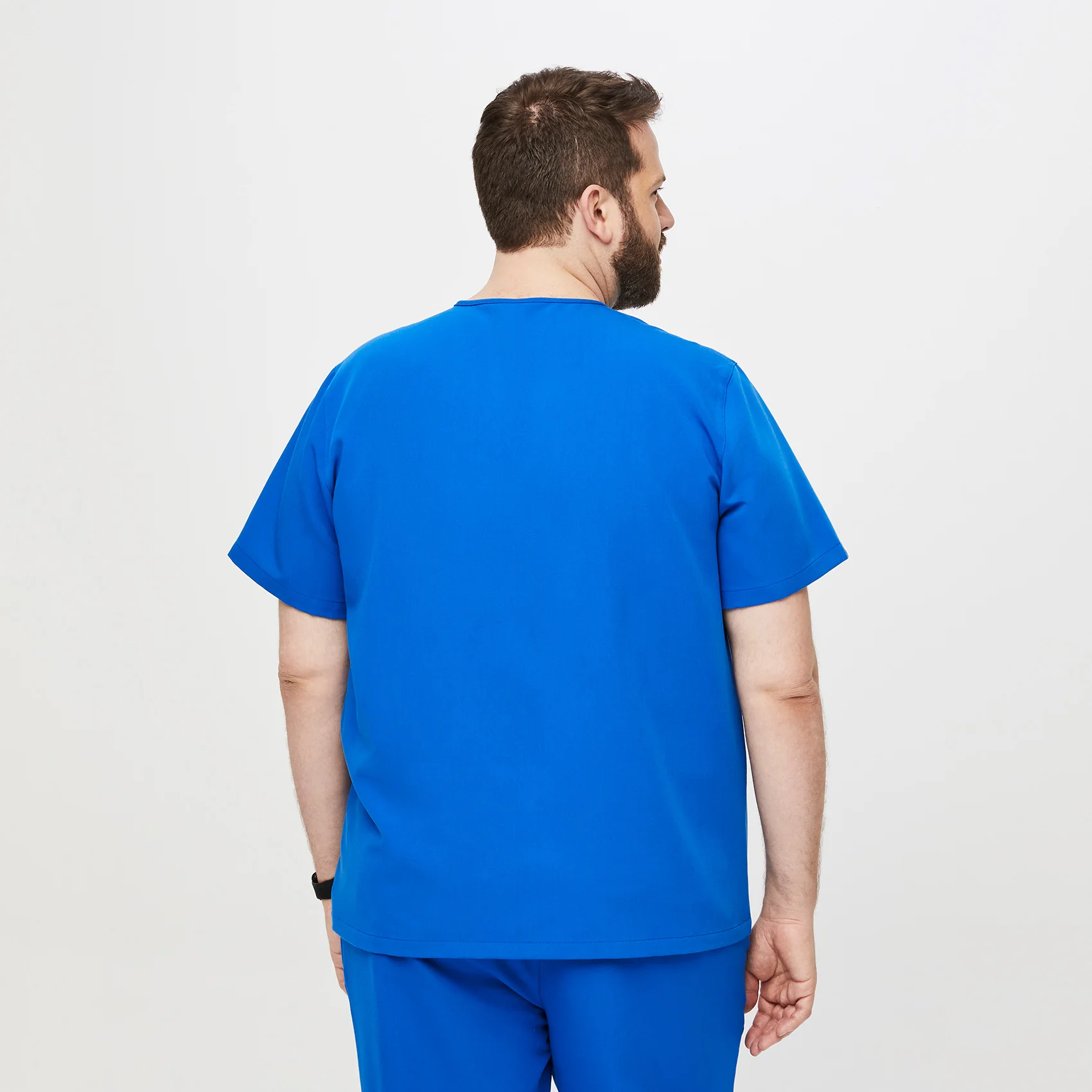 men's Royal Blue Leon™- Three-Pocket Scrub Top (3XL - 6XL) - Image 4
