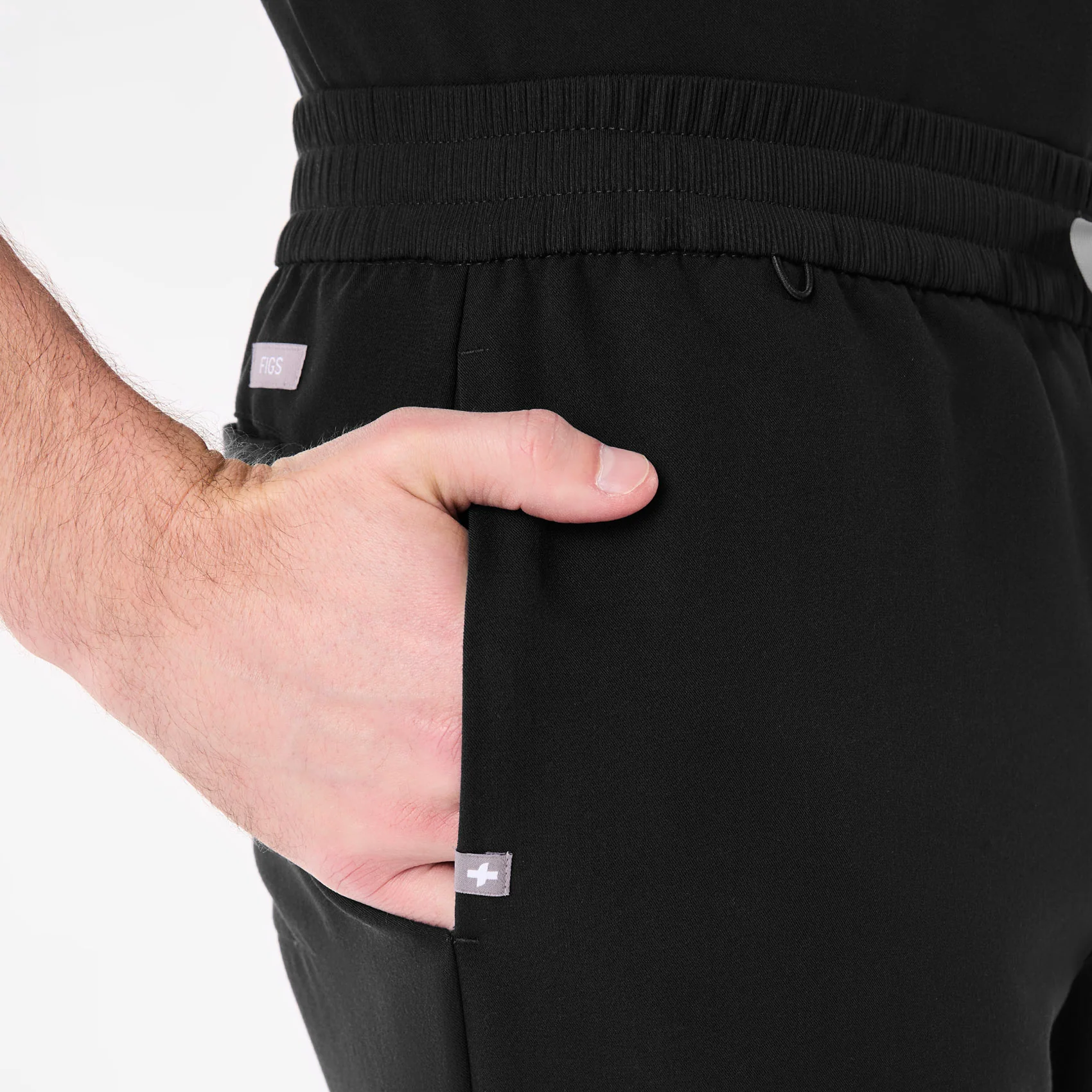 men's Black Lloyd Slim Tapered - Tall Scrub Pant - Image 6