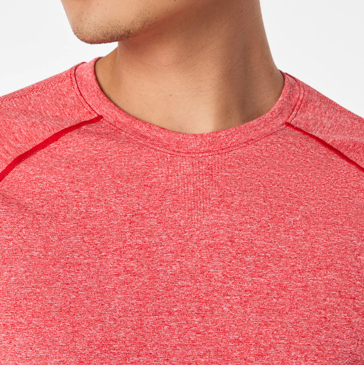 men's Lunar New Year Pop Red Makato Seamless - Longsleeve Underscrub - Image 6