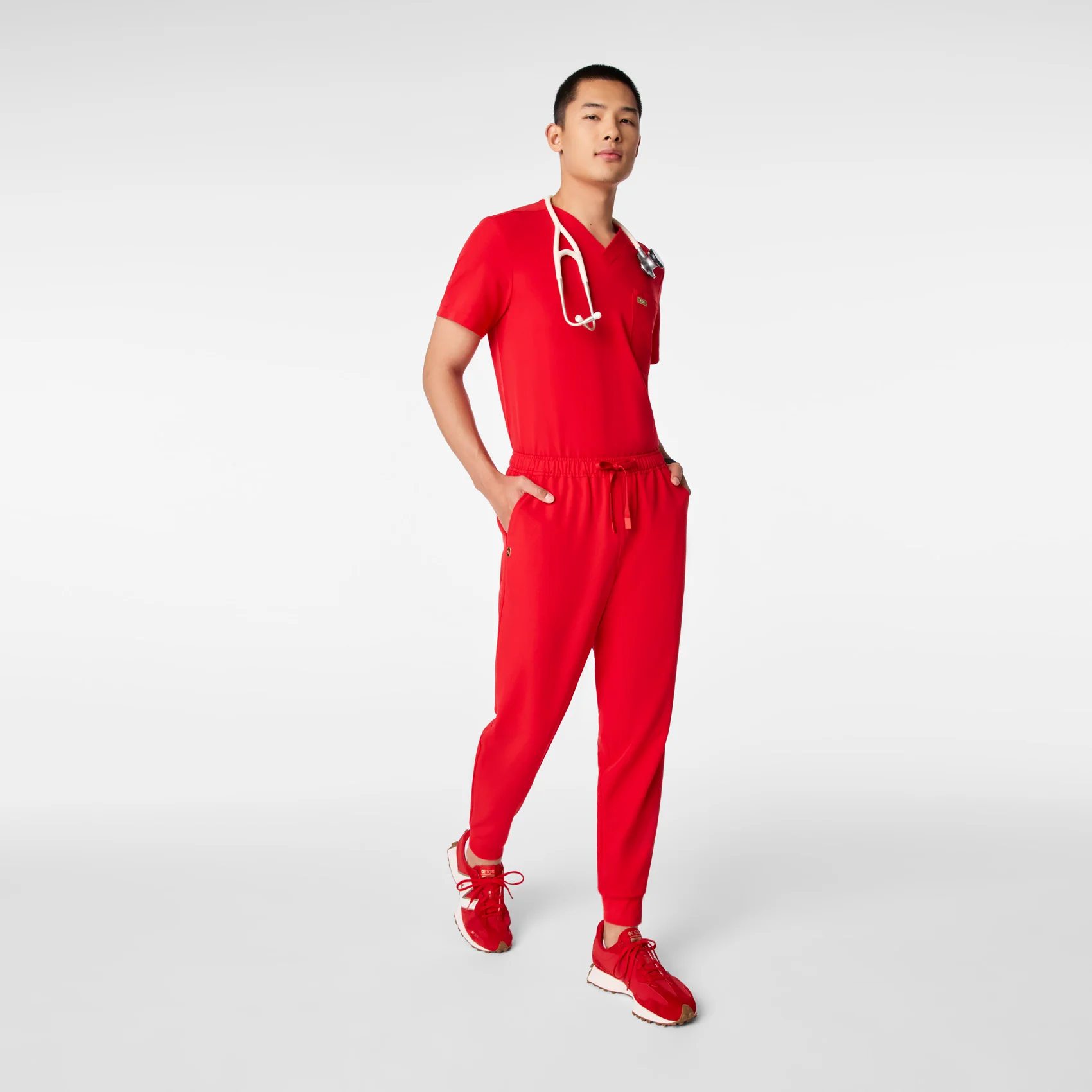 men's Lunar New Year Pop Red Tansen - Tall Jogger Scrub Pant™ - Image 3
