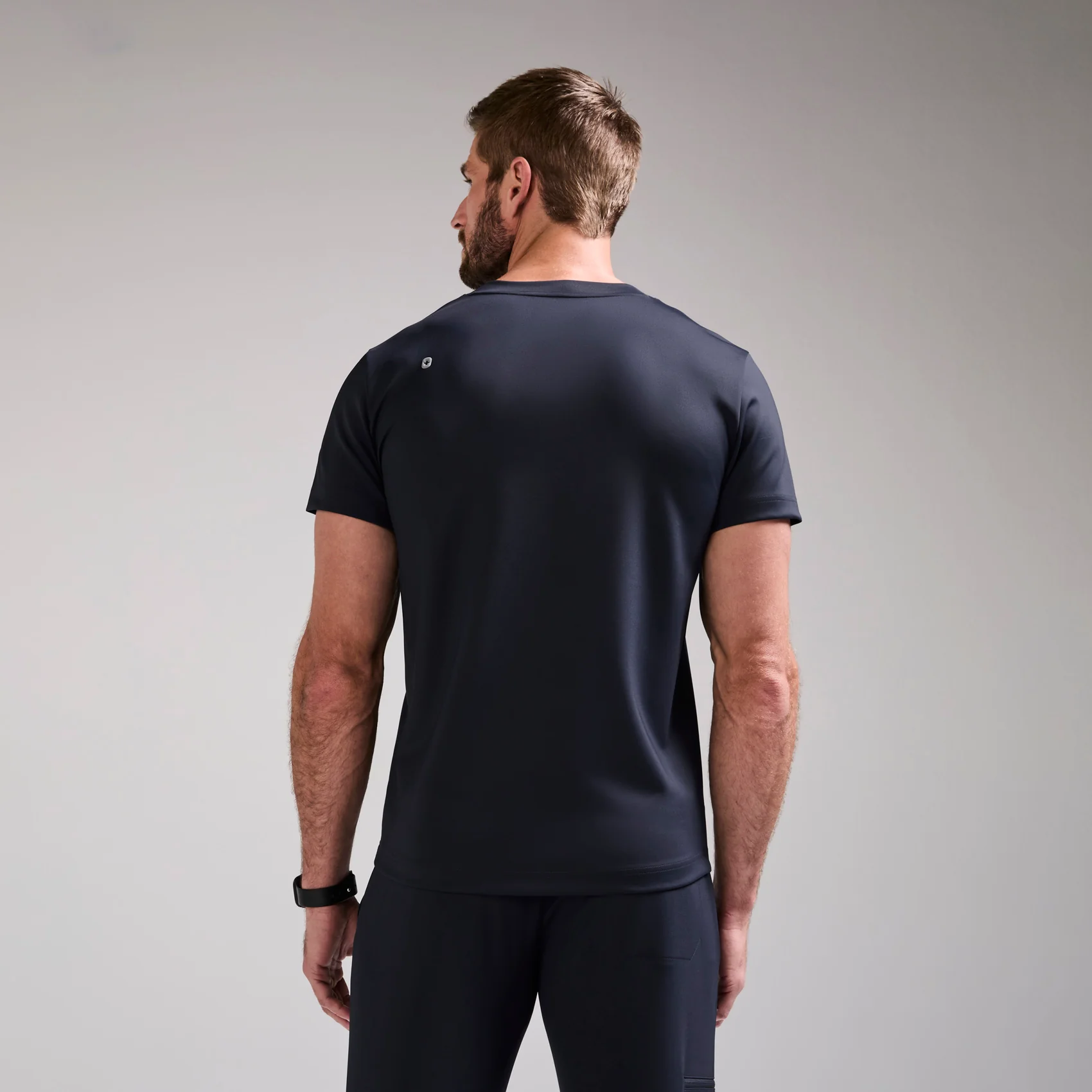 men's Navy Logan FORMx Slim V-Neck - Scrub Top™ - Image 4