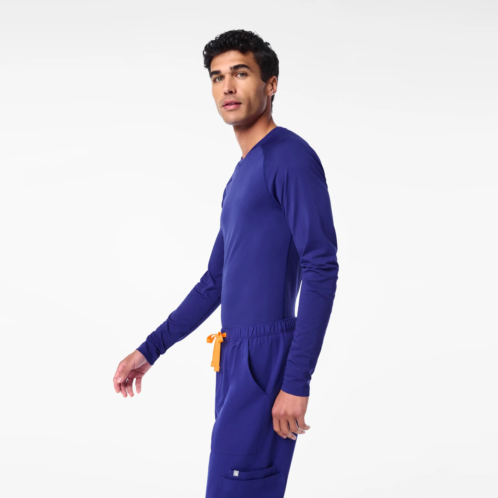 men's Deep Royal Blue Makato Seamless - Longsleeve Underscrub - Image 3