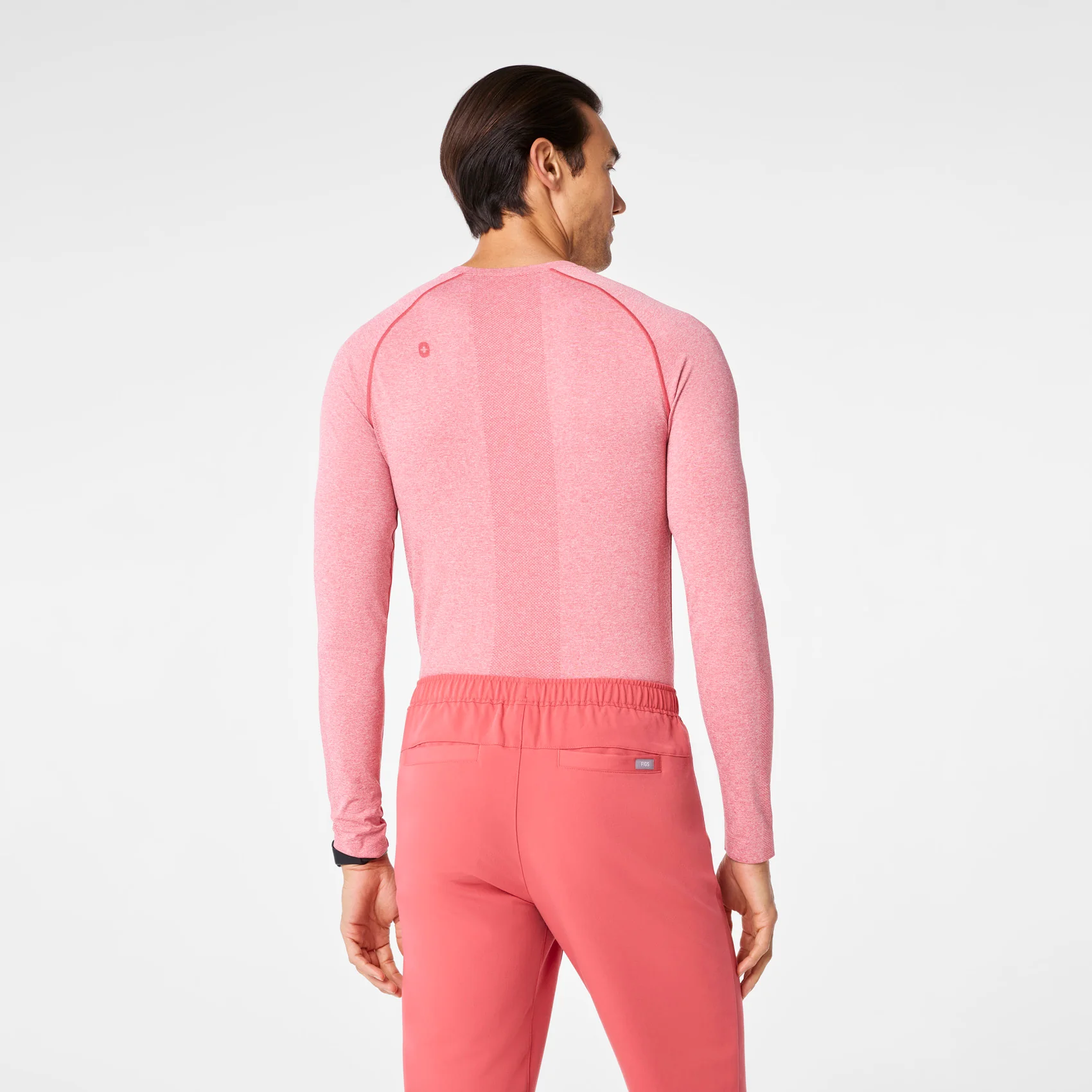 men's Pulmonary Pink Makato Seamless - Longsleeve Underscrub - Image 4