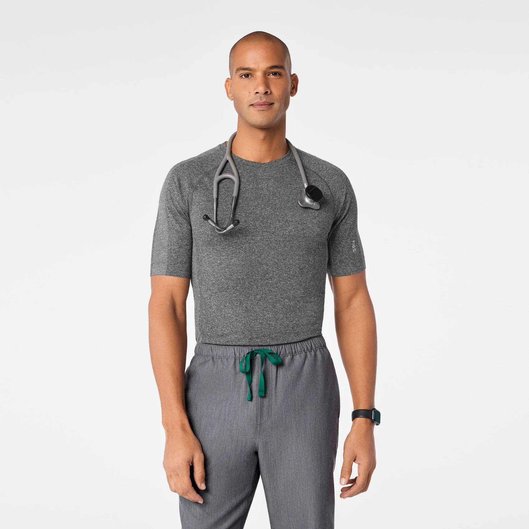 men's Graphite Makato Seamless - Shortsleeve Underscrub