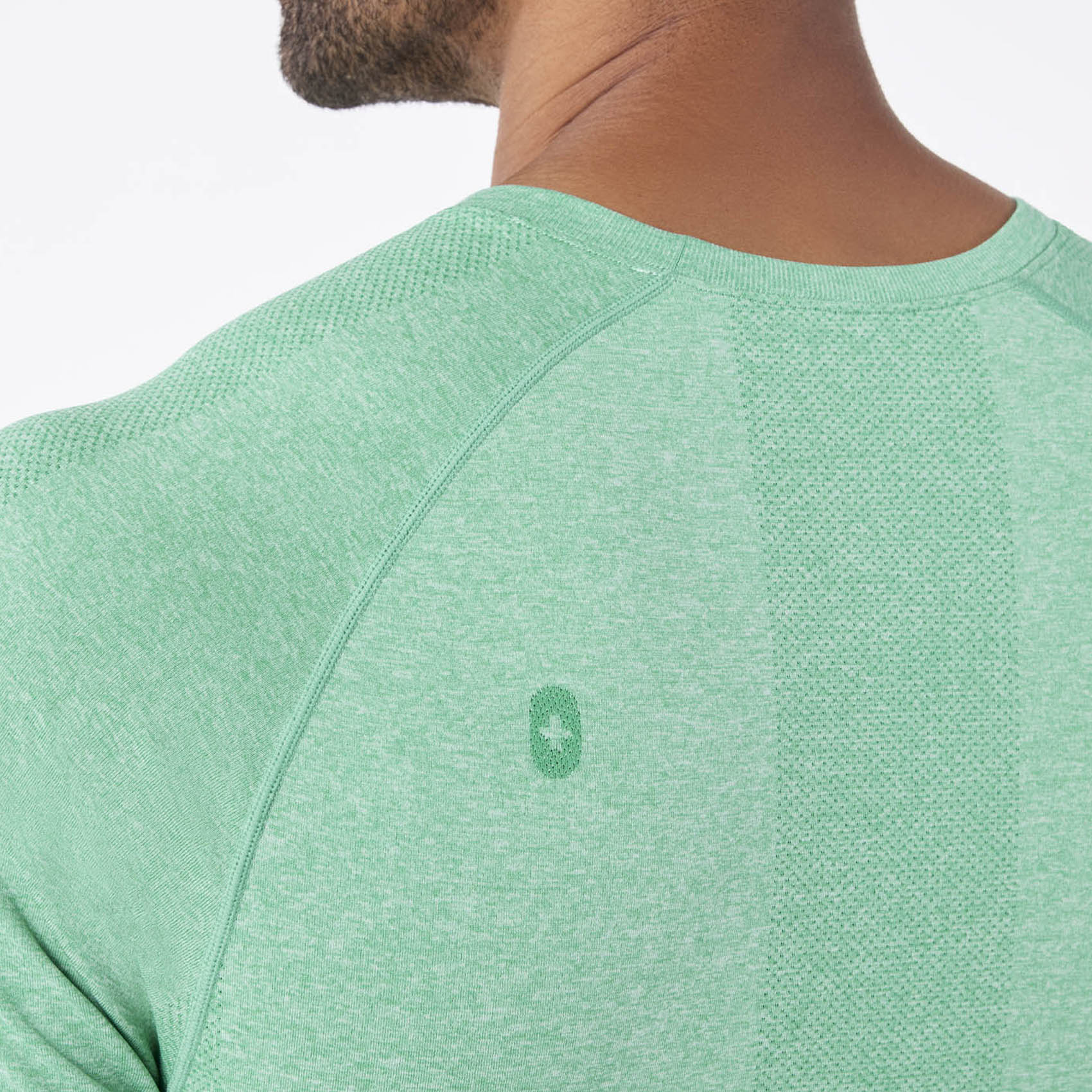 men's Surgical Green Makato Seamless - Shortsleeve Underscrub - Image 5