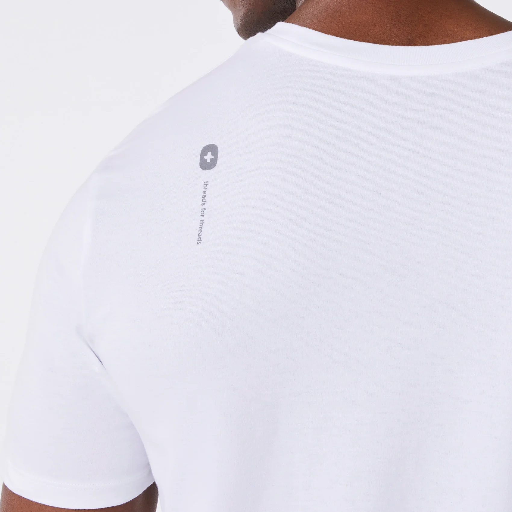 men's White Medical Assistant Supersoft - Shortsleeve Underscrub - Image 5
