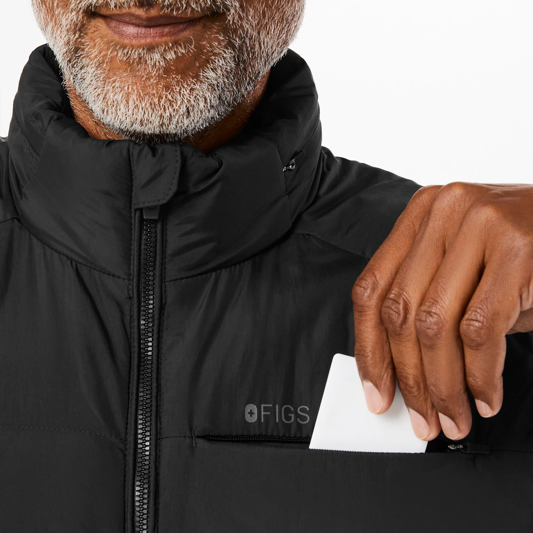 men's Black On-Shift™ Packable - Puffer Vest - Image 7