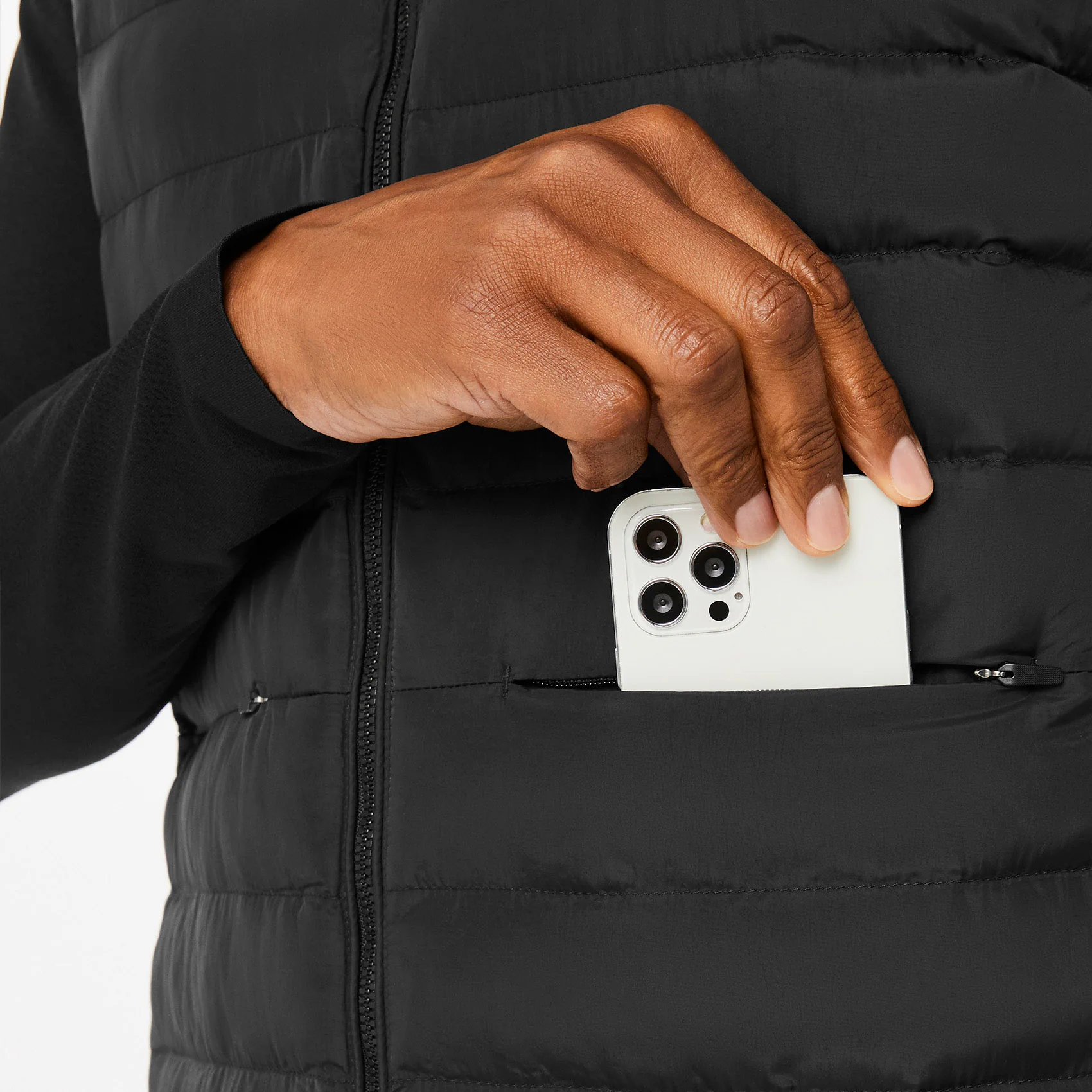 men's Black On-Shift™ Packable - Puffer Vest - Image 8