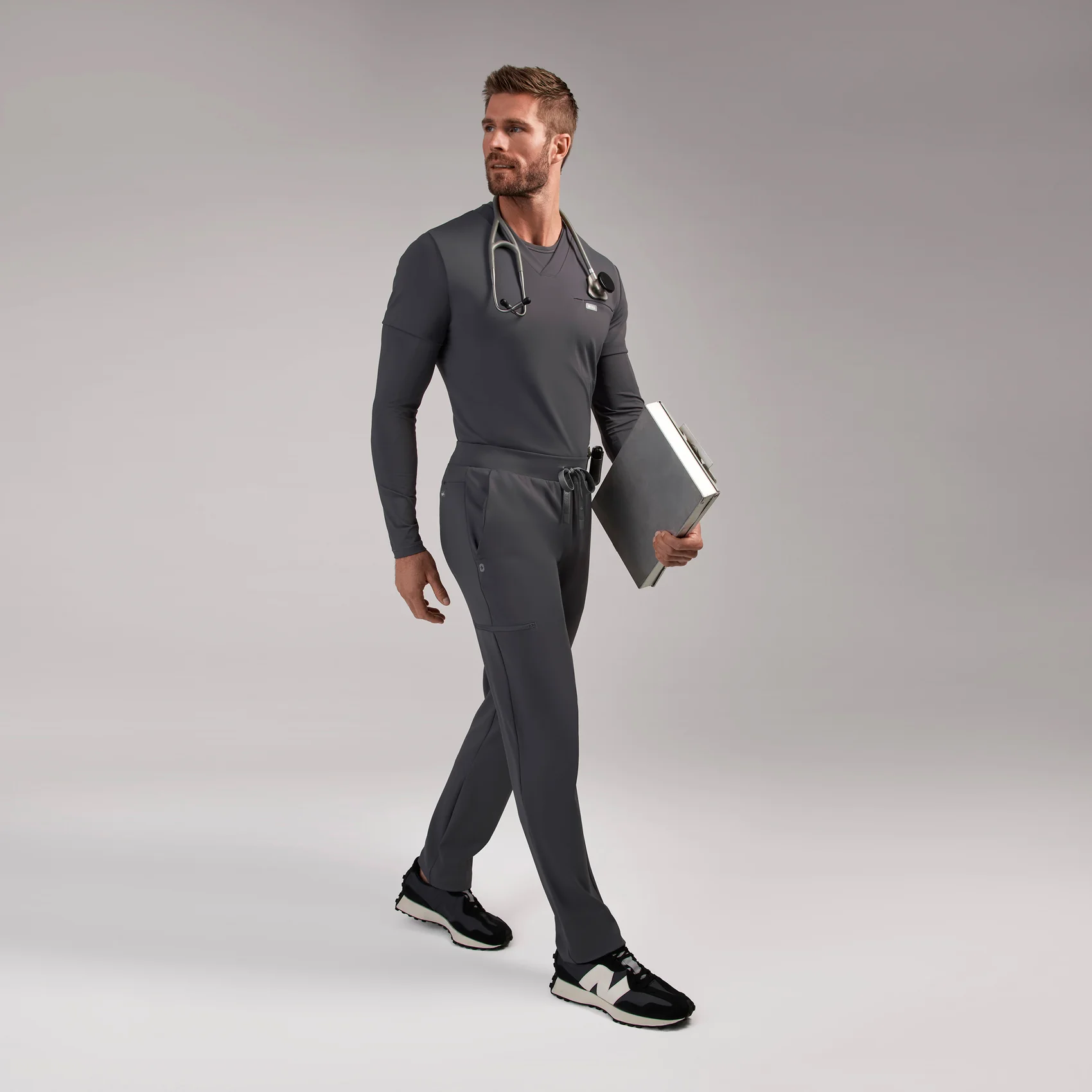 men's Charcoal Norris FORMx Straight Leg - Scrub Pant™ - Image 2