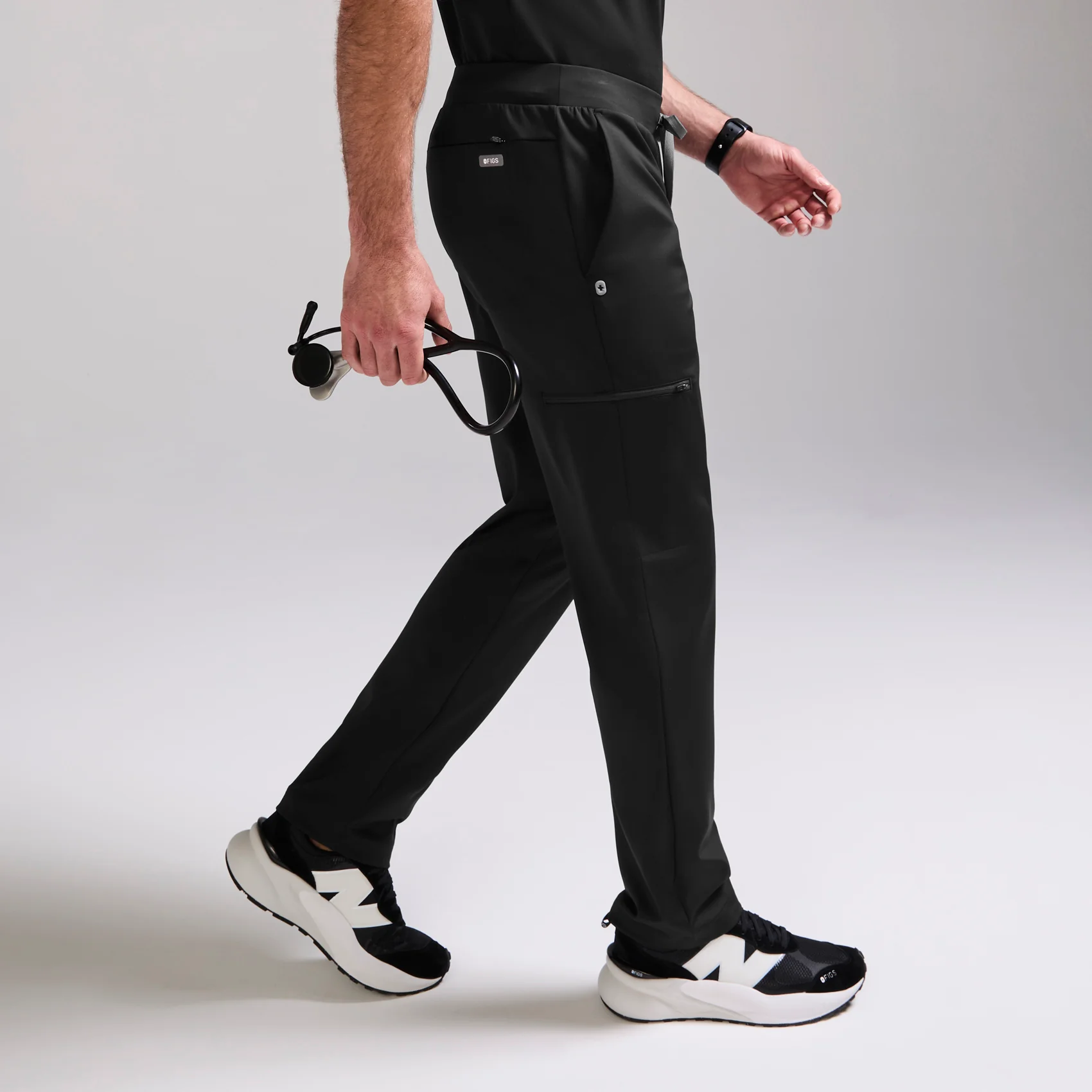 men's Black Norris FORMx Straight Leg - Short Scrub Pants™ - Image 3