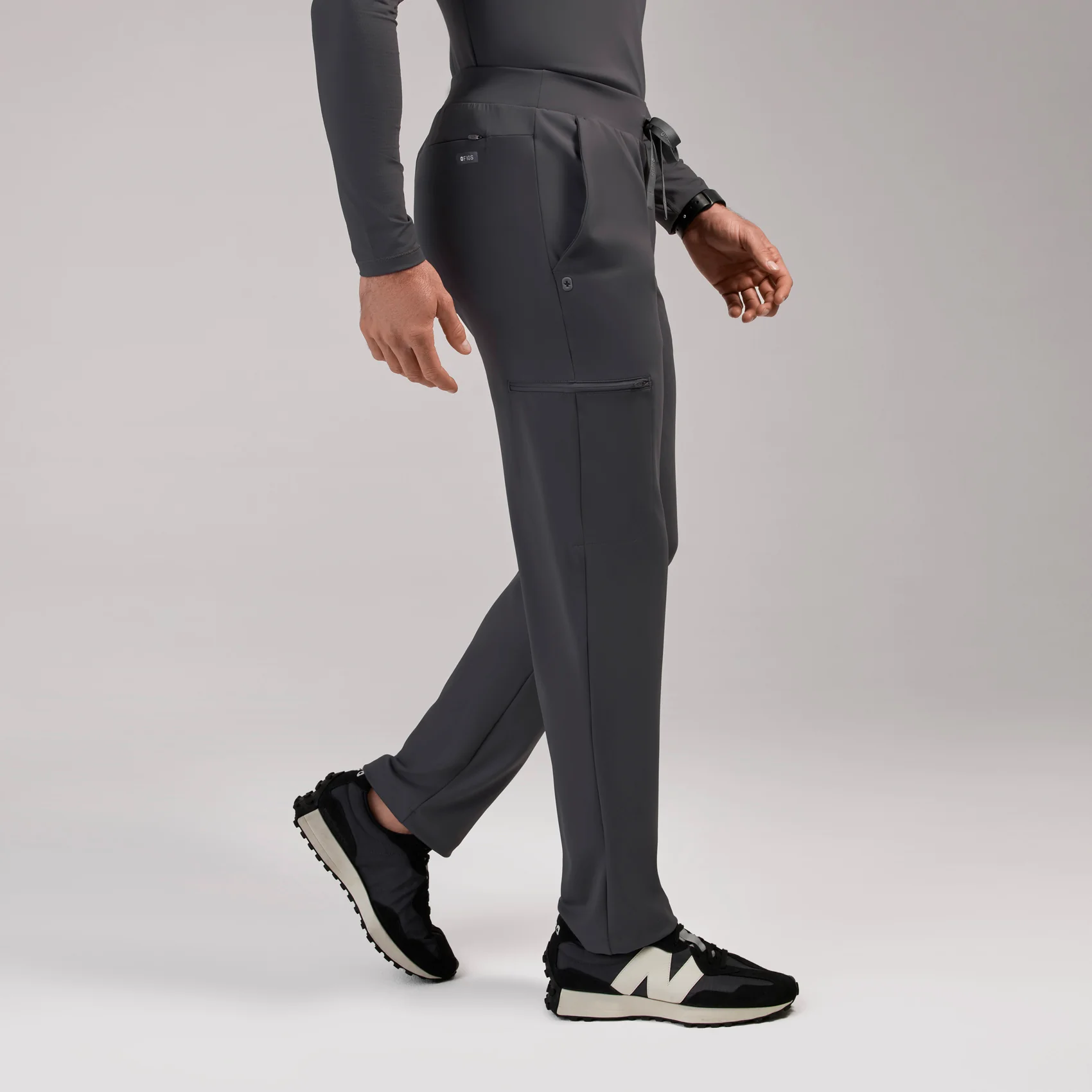 men's Charcoal Norris FORMx Straight Leg - Tall Scrub Pant™ - Image 3