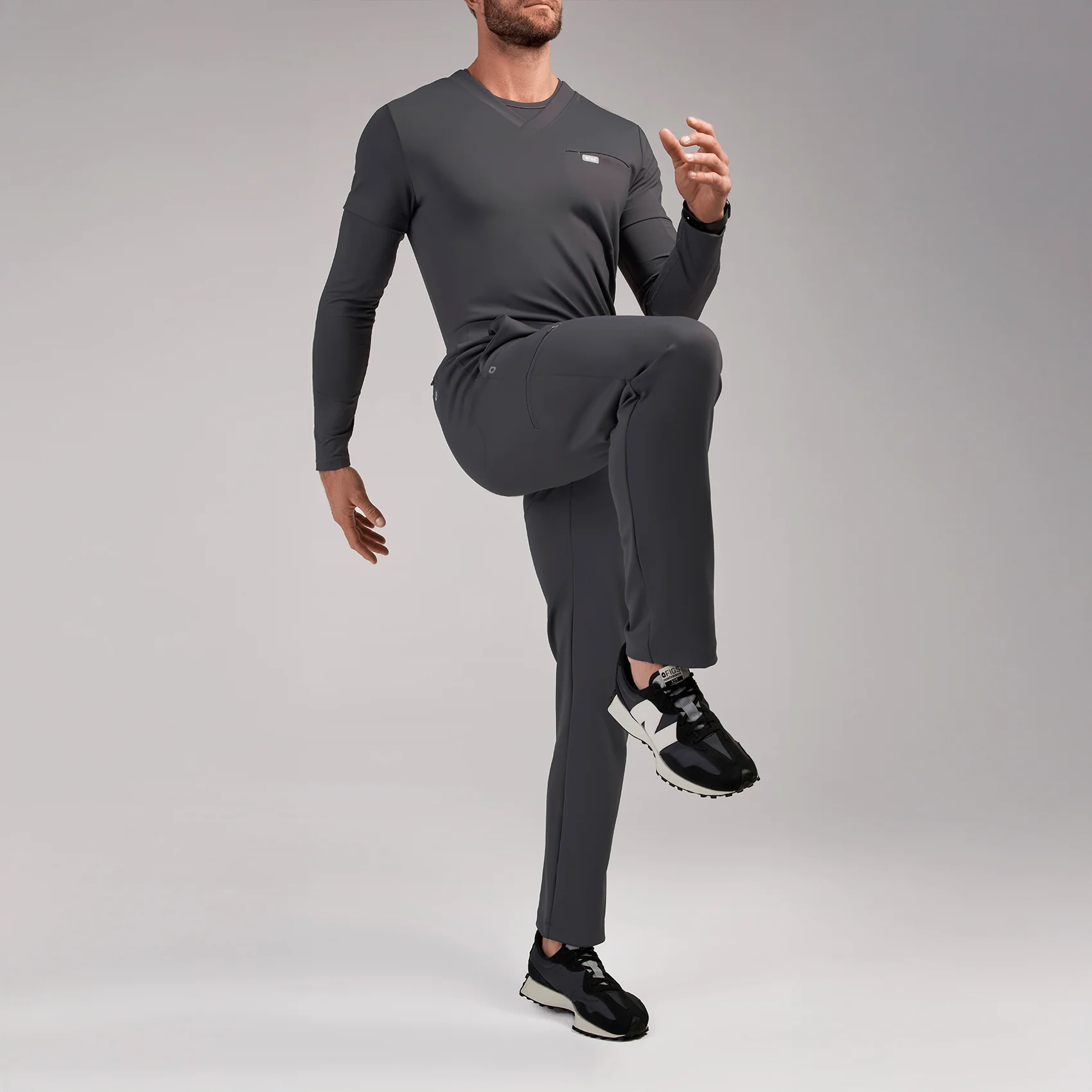 men's Charcoal Norris FORMx Straight Leg - Tall Scrub Pant™ - Image 4