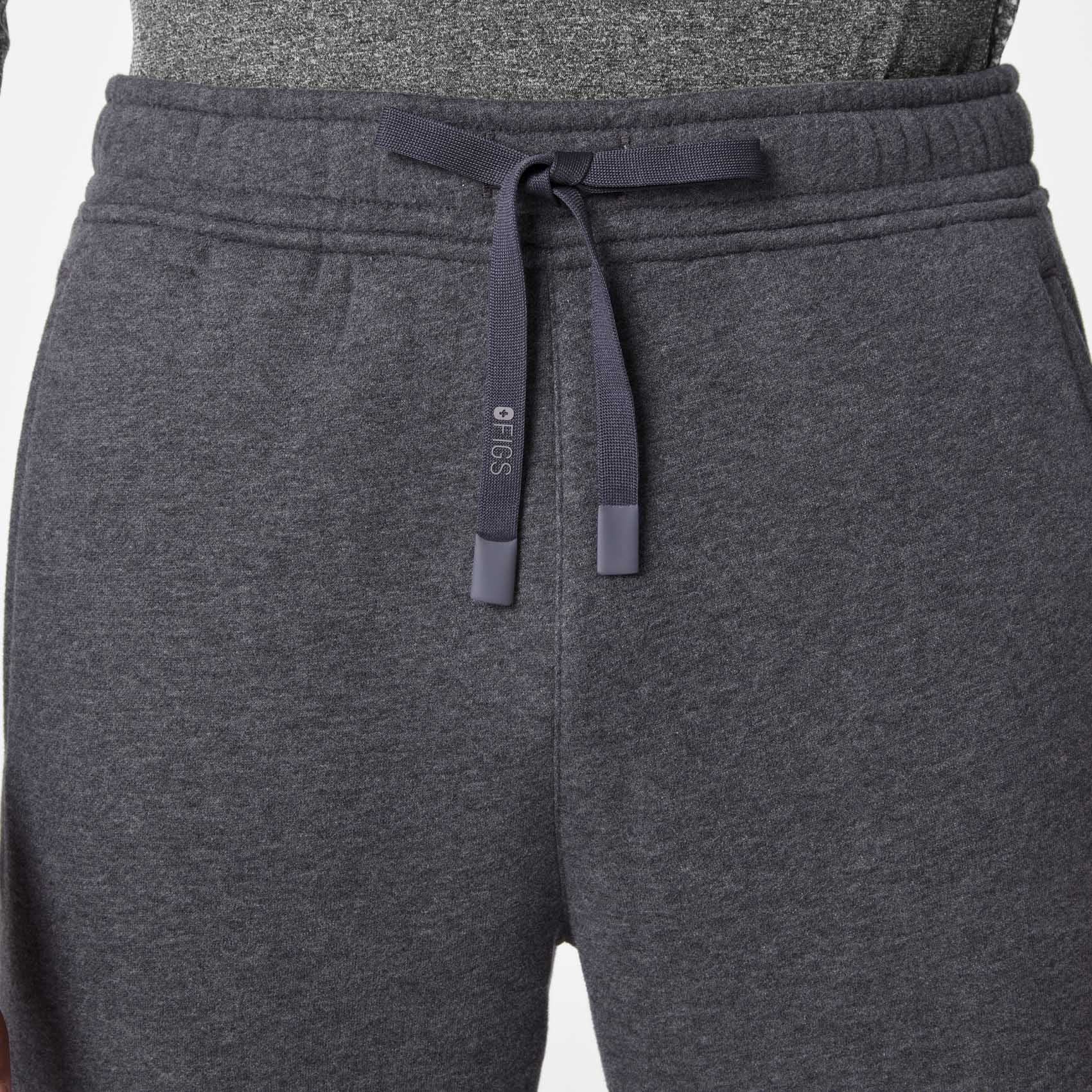 men's Charcoal Heather Grey Off-Shift Straight Leg - Sweatpant™ - Image 5