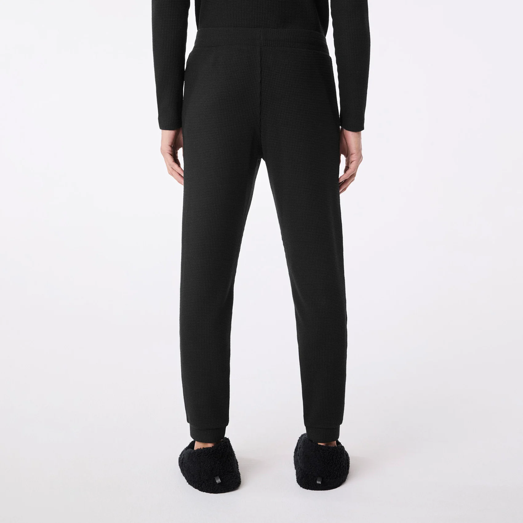 men's Black Off-Shift Waffle - Jogger Sweatpant™ - Image 4