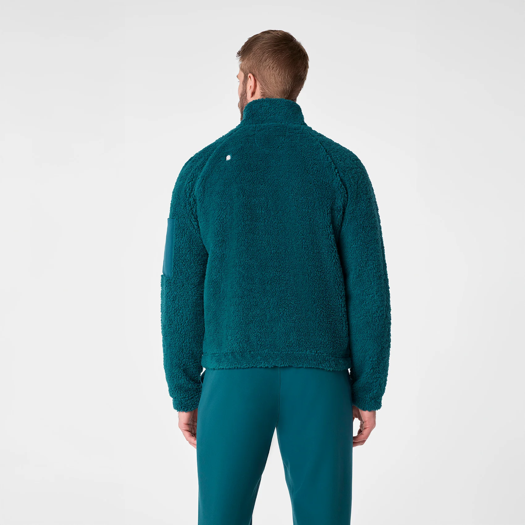 men's Caribbean Blue On Shift High Pile - Bomber Jacket™ - Image 4
