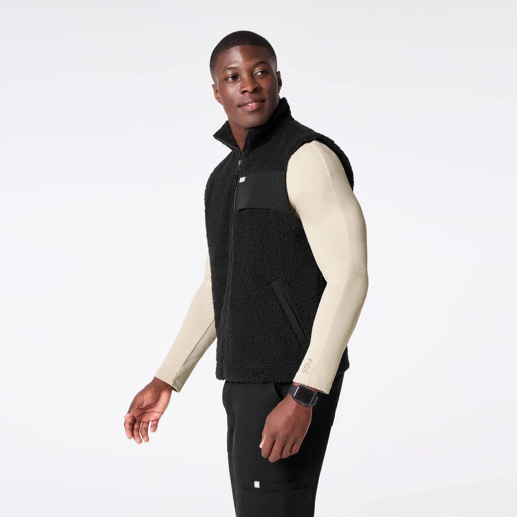 men's Black On-Shift High Pile Vest™ - Image 3