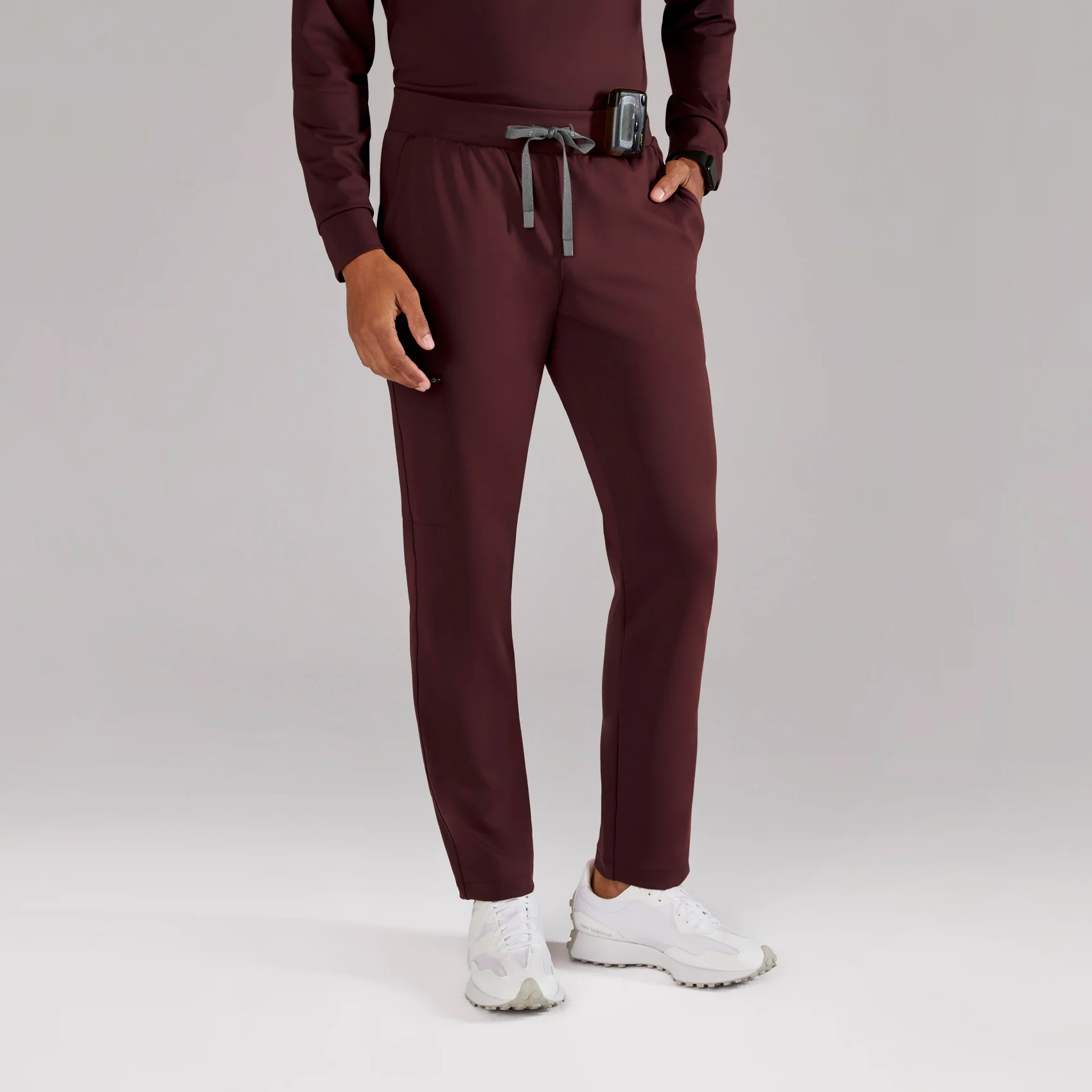 men's Burgundy Pierre FORMx Slim Tapered - Scrub Pant™