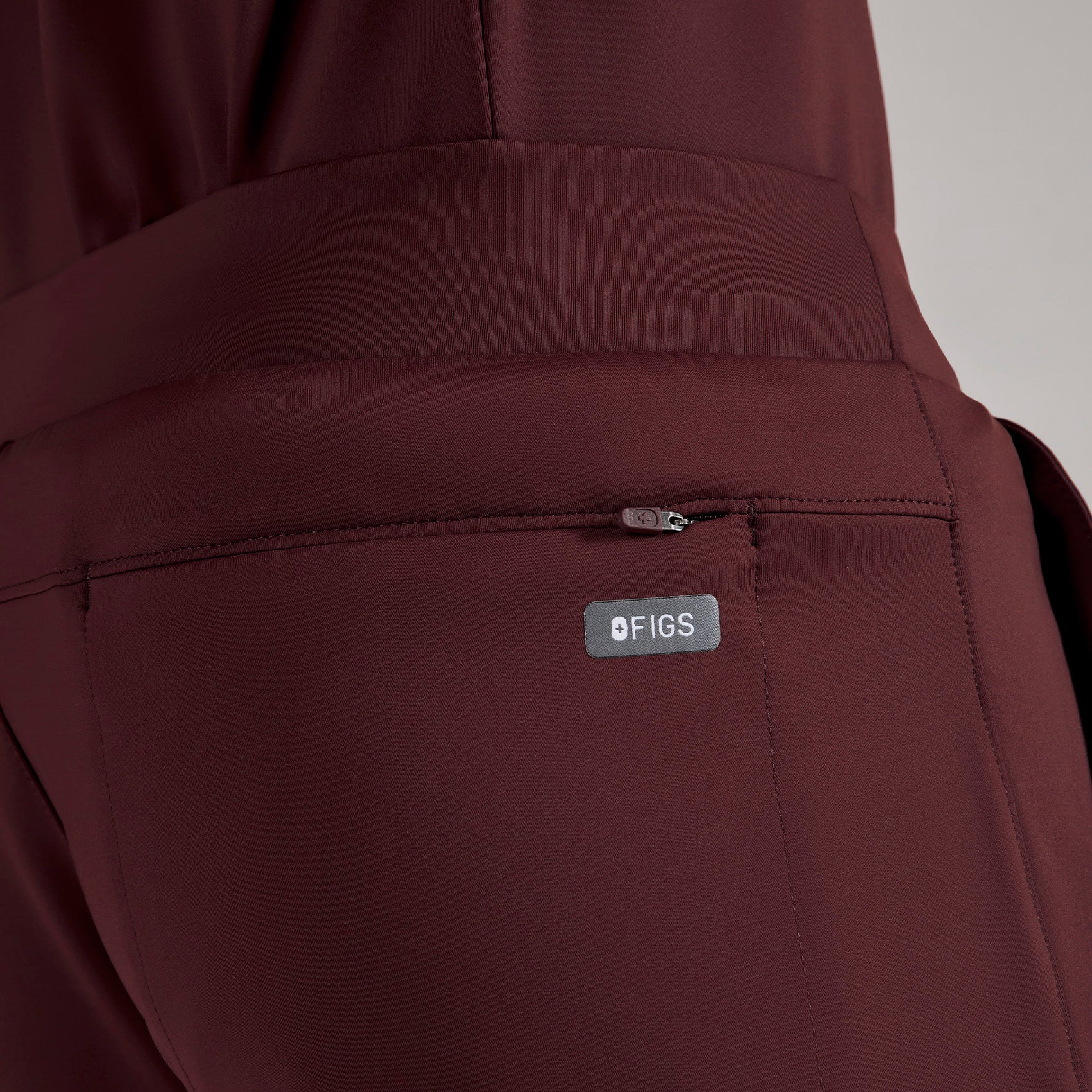 men's Burgundy Pierre FORMx Slim Tapered - Scrub Pant™ - Image 5