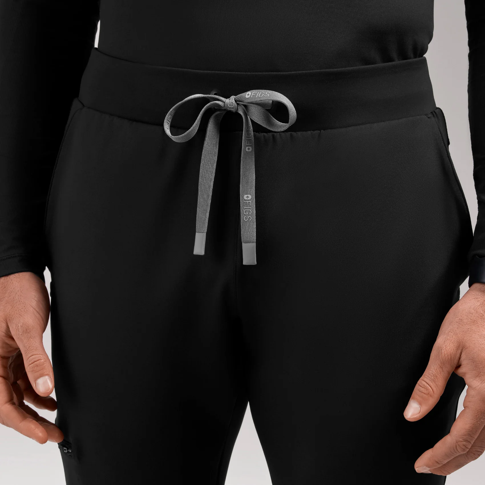men's Black Pierre FORMx Slim Tapered - Short Scrub Pant™ - Image 6
