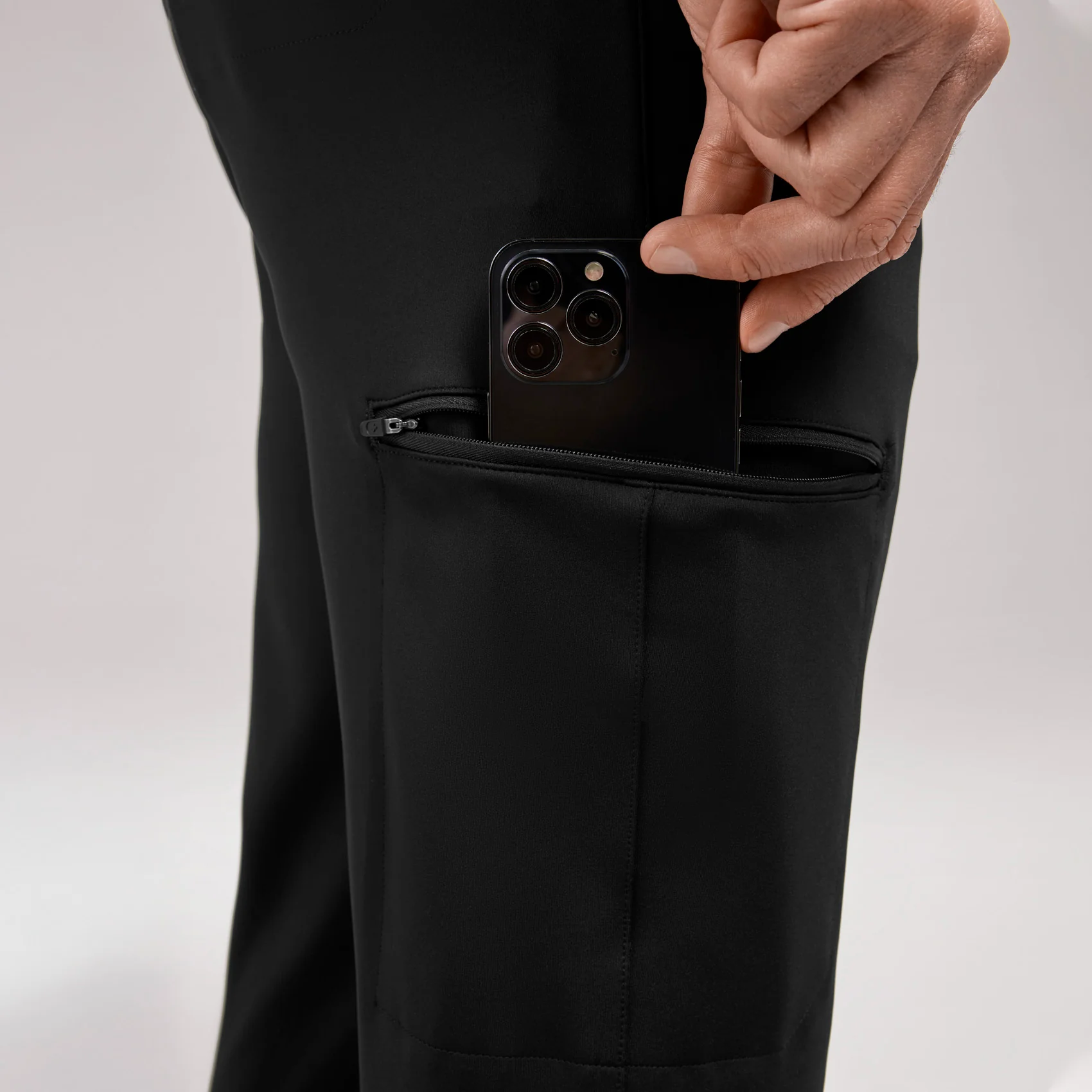 men's Black Pierre FORMx Slim Tapered - Short Scrub Pant™ - Image 8