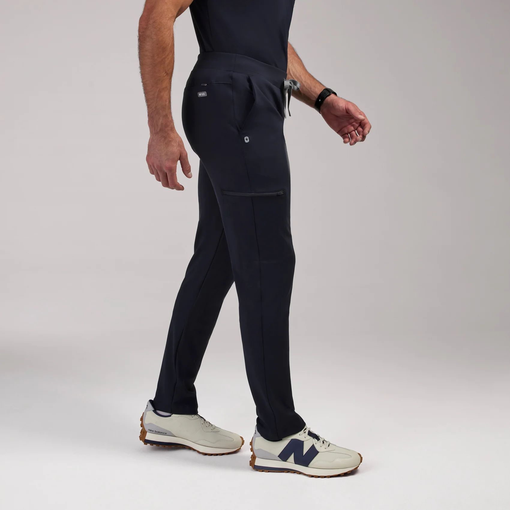 men's Navy Pierre FORMx Slim Tapered - Short Scrub Pant™ - Image 3