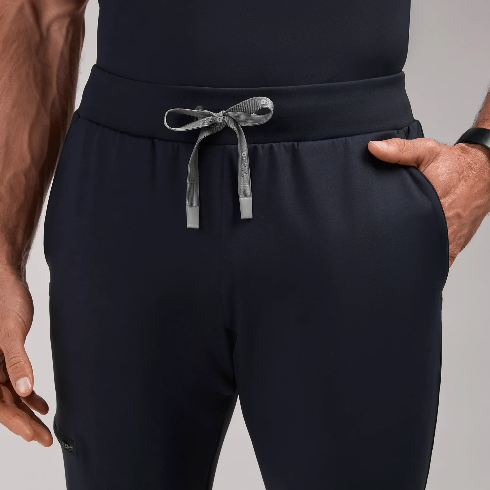men's Navy Pierre FORMx Slim Tapered - Short Scrub Pant™ - Image 6