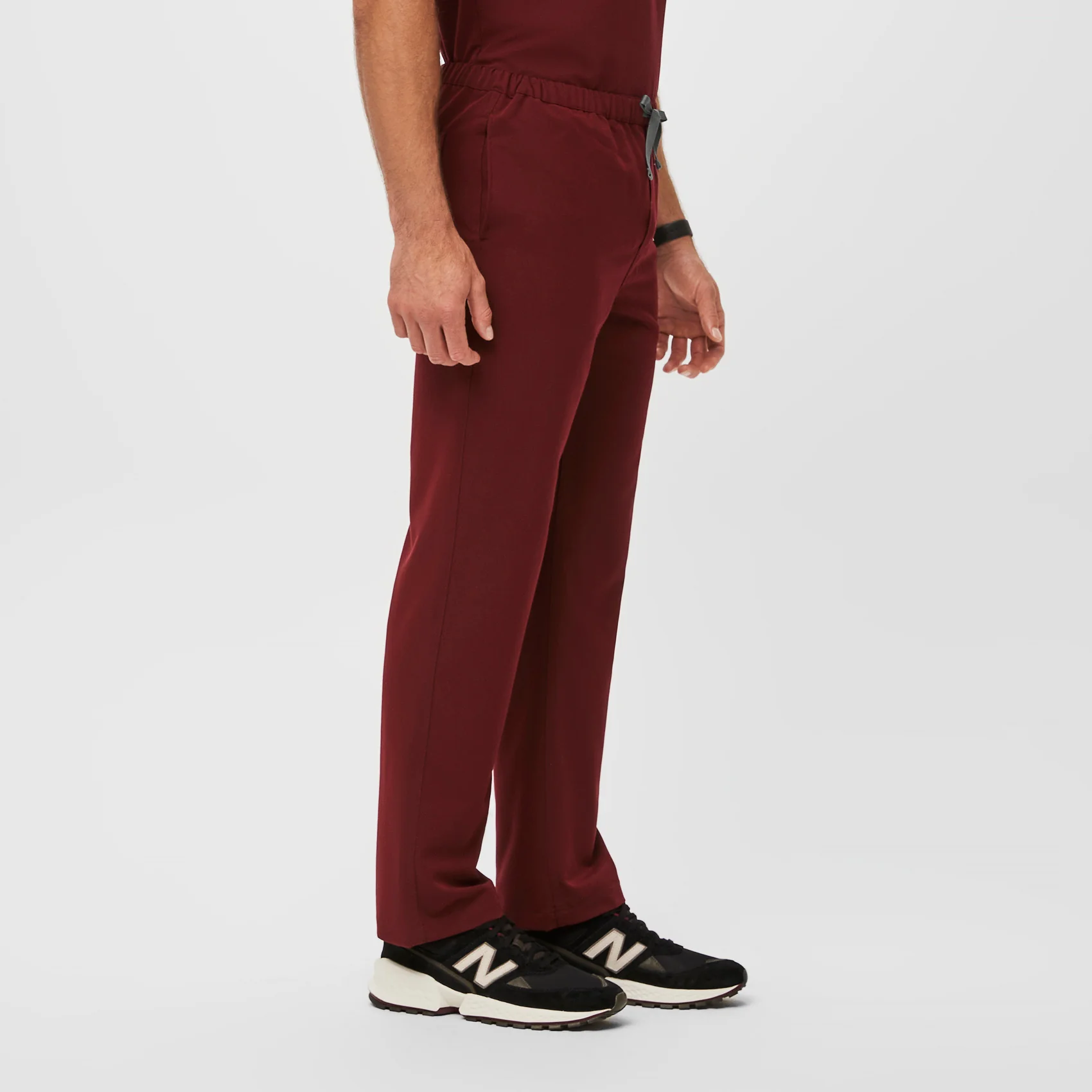 Men's Burgundy Pisco™ - Short Basic Scrub Pants - Image 3