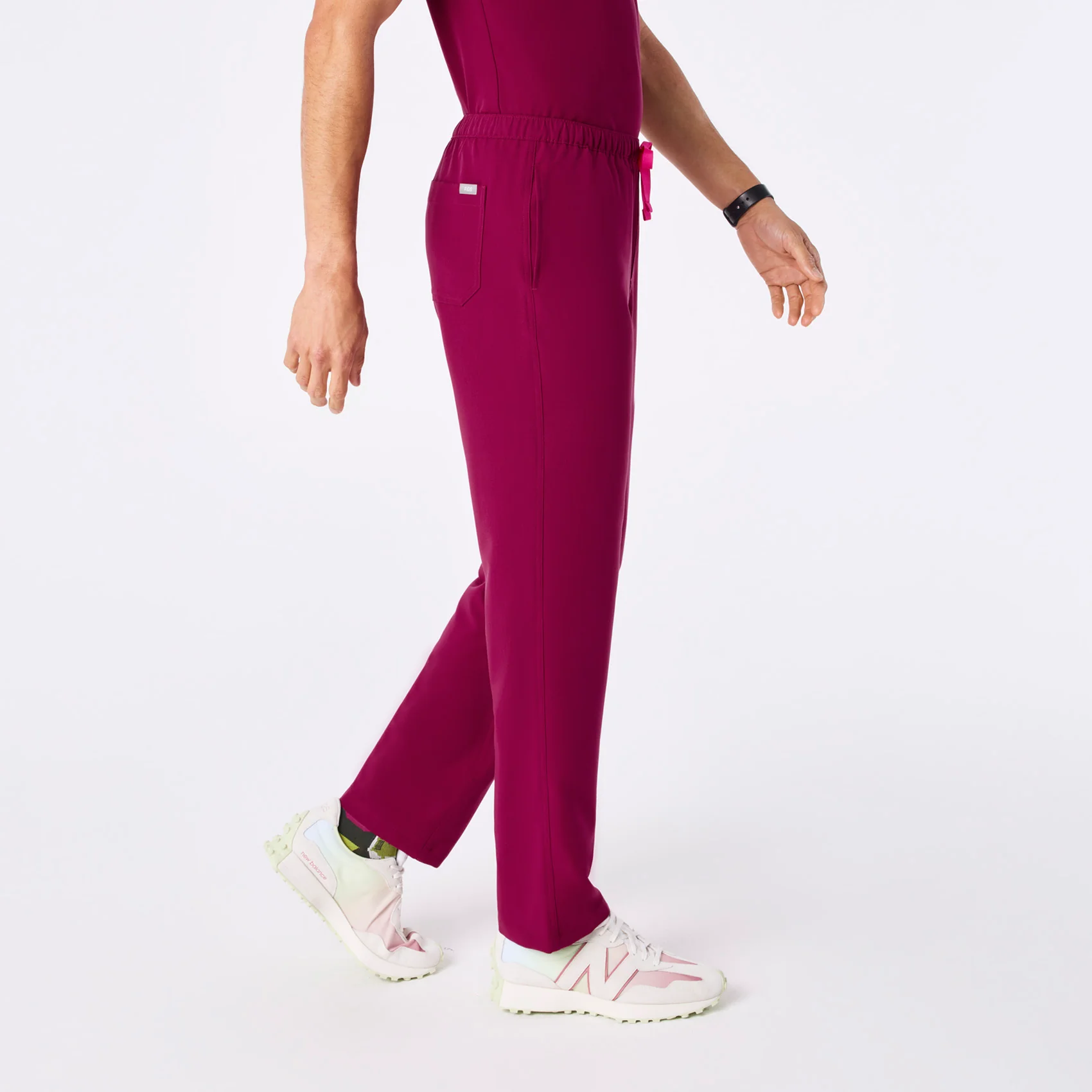 men's Dark Magenta Pisco - Tall Basic Scrub Pant™ - Image 3