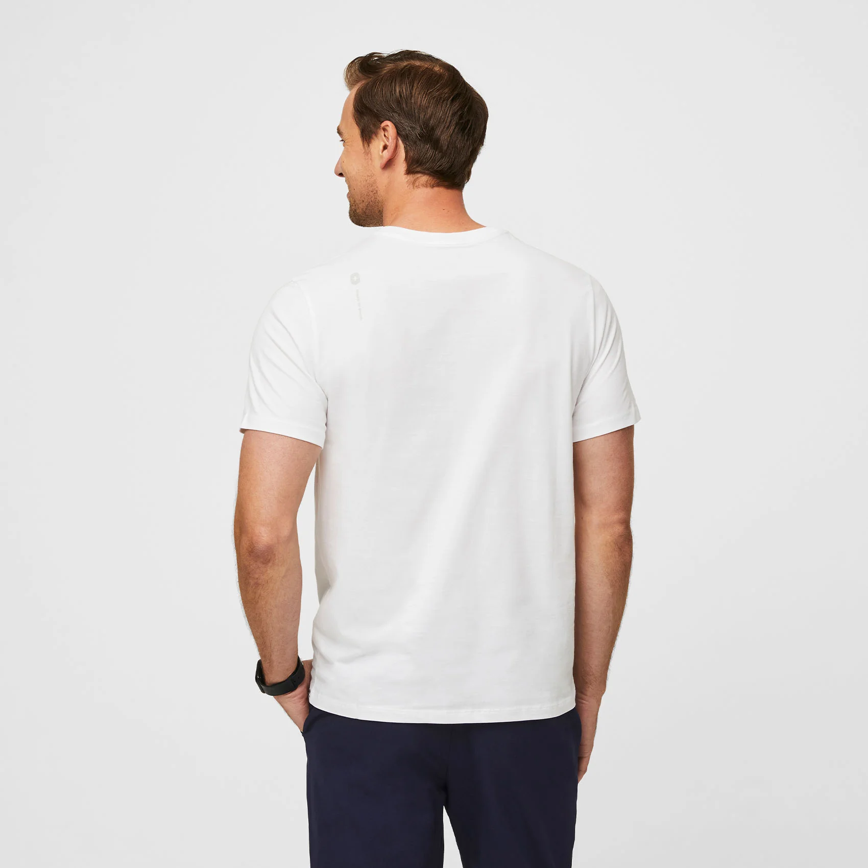 Men's White Supersoft - Shortsleeve Underscrub - Image 6