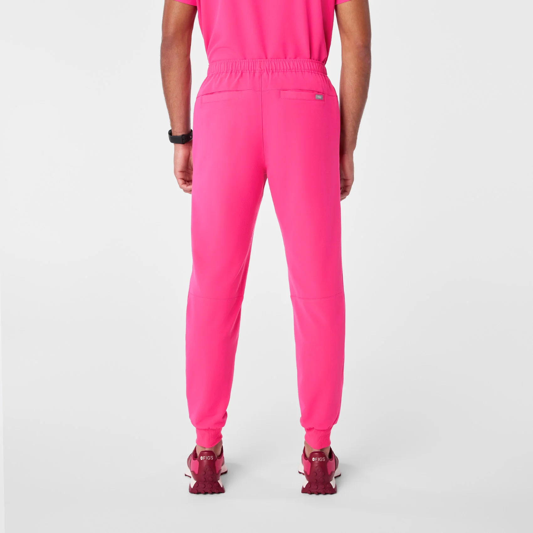 men's Shocking Pink Tansen - Jogger Scrub Pant™ - Image 4