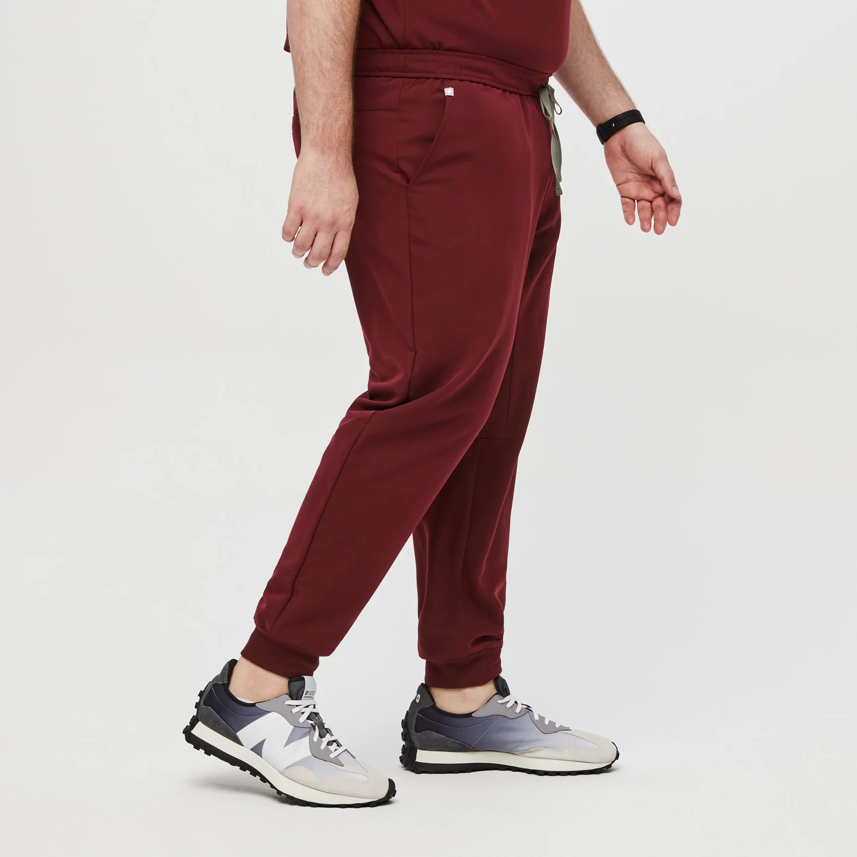 men's Burgundy Tansen™  Jogger Scrub Pants (3XL - 6XL) - Image 3