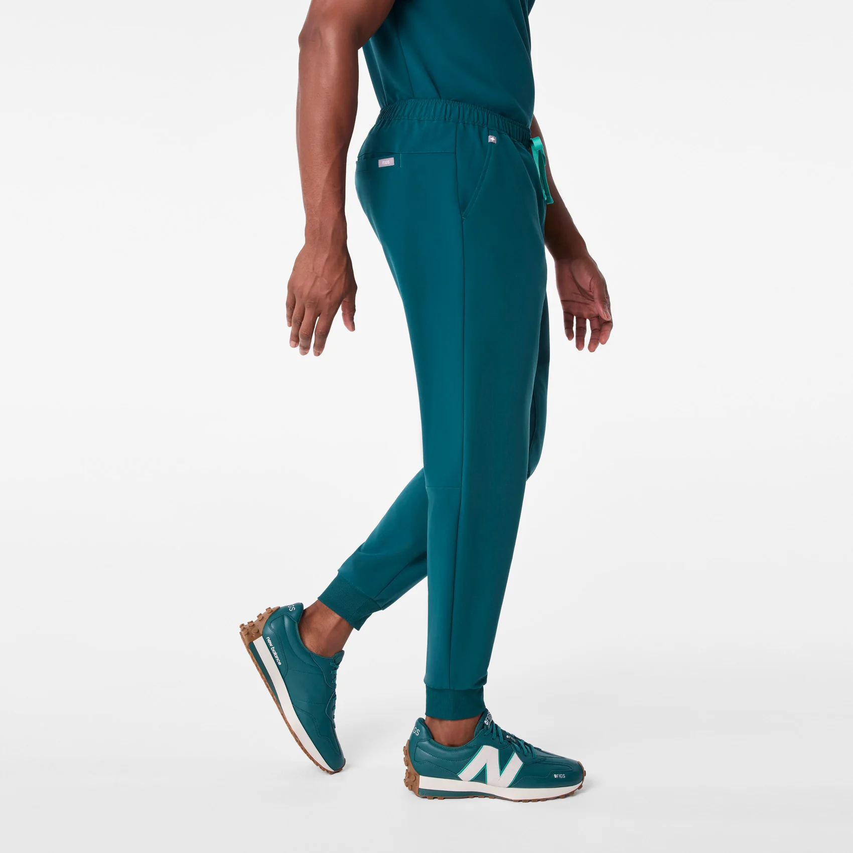 men's Caribbean Blue Tansen - Short Jogger Scrub Pant™ - Image 3