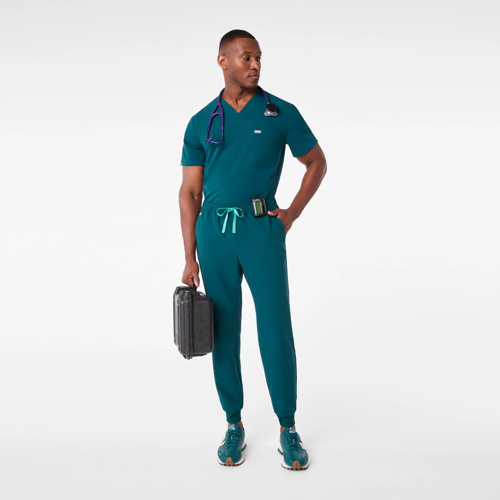 men's Caribbean Blue Tansen - Tall Jogger Scrub Pant™ - Image 2