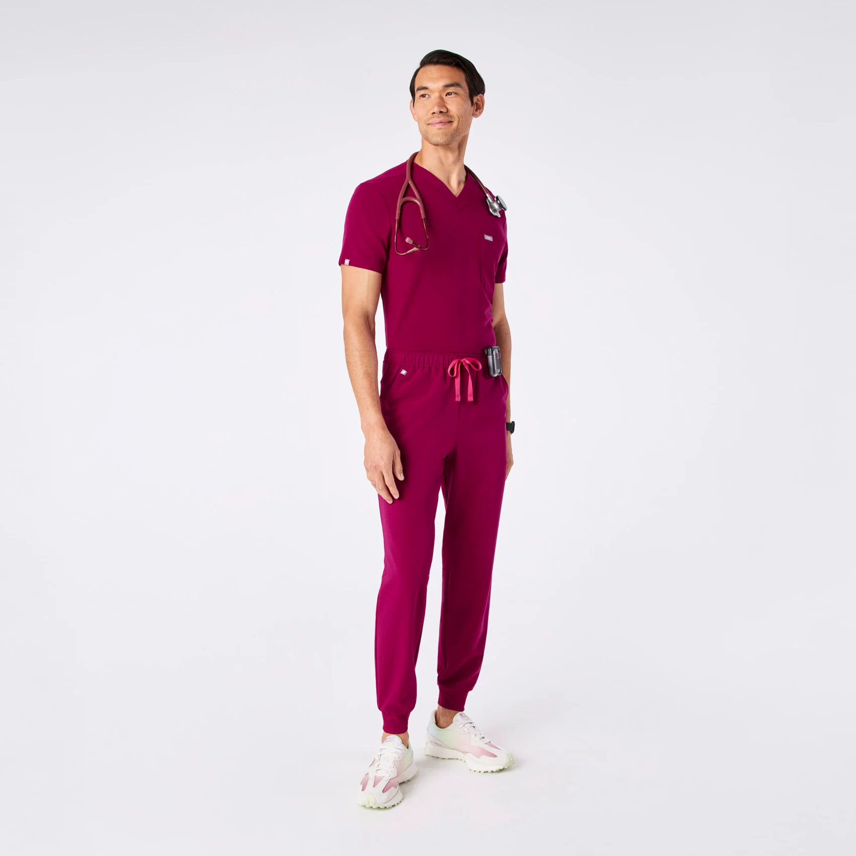 men's Dark Magenta Tansen - Tall Jogger Scrub Pant™ - Image 2