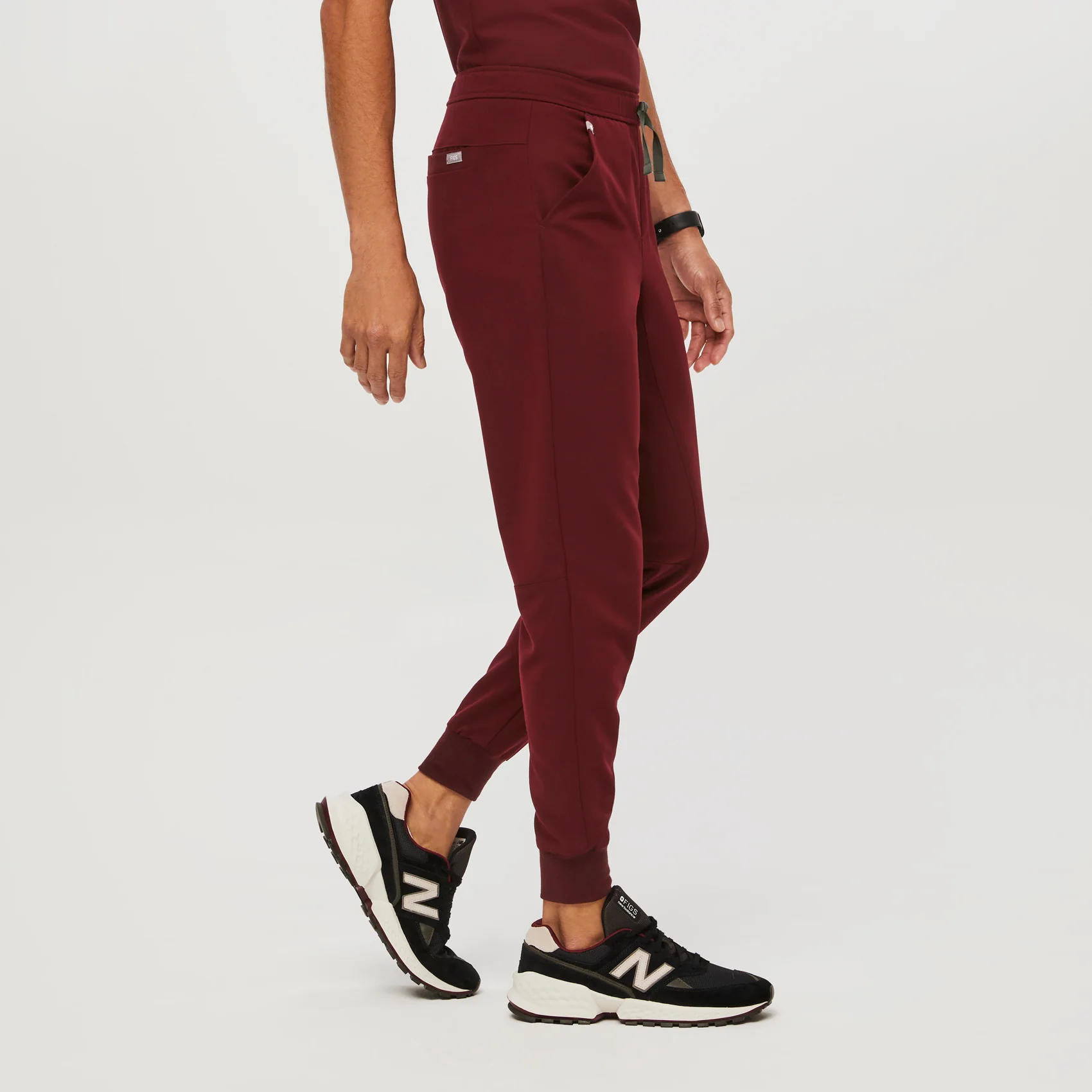 Men's Burgundy Tansen™ - Tall Jogger Scrub Pants - Image 3