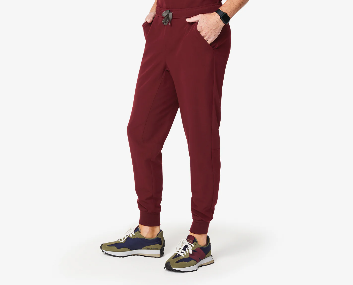 Men's Burgundy Tansen™ - Tall Jogger Scrub Pants - Image 7