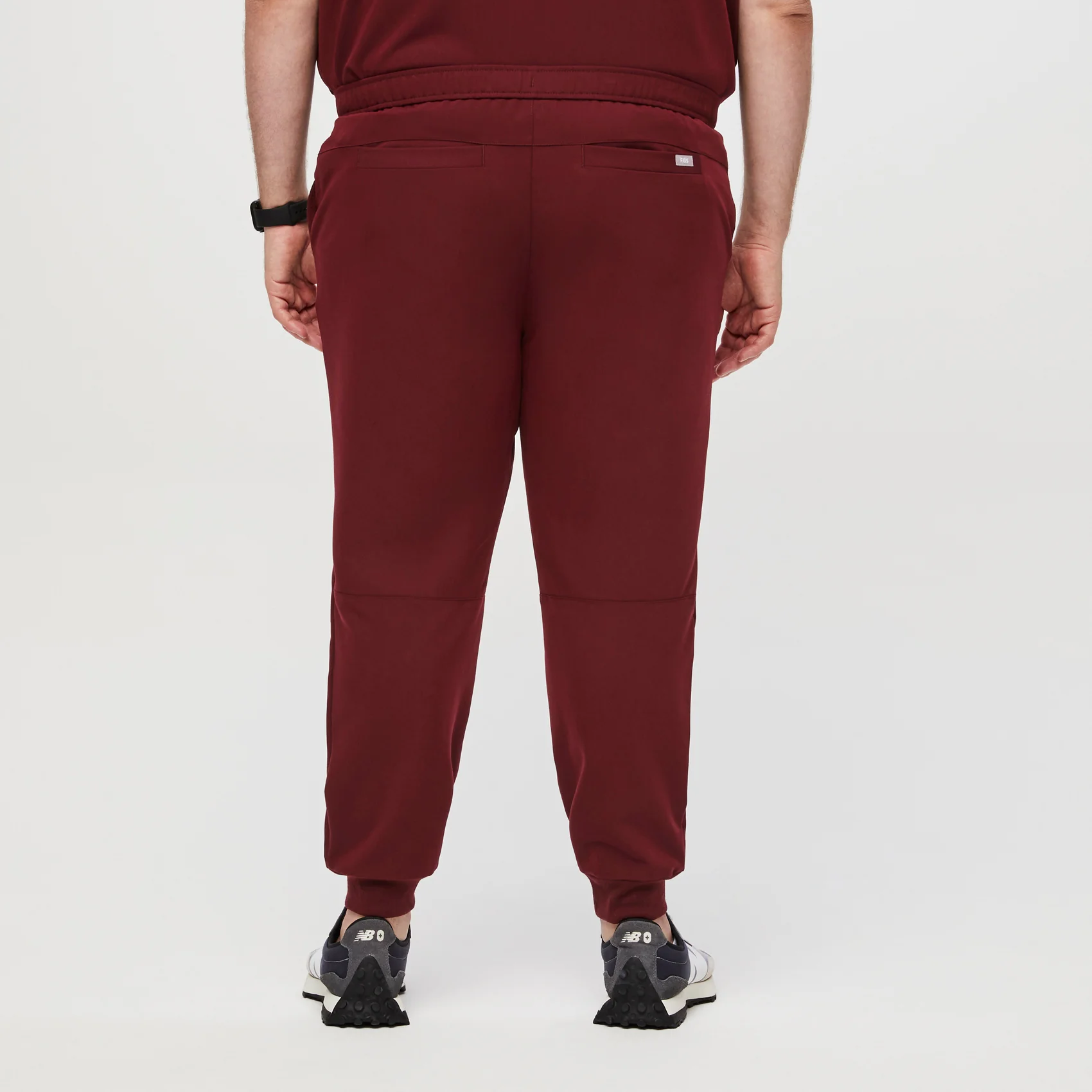 men's Burgundy Tansen™ - Tall Jogger Scrub Pants (3XL - 6XL) - Image 4