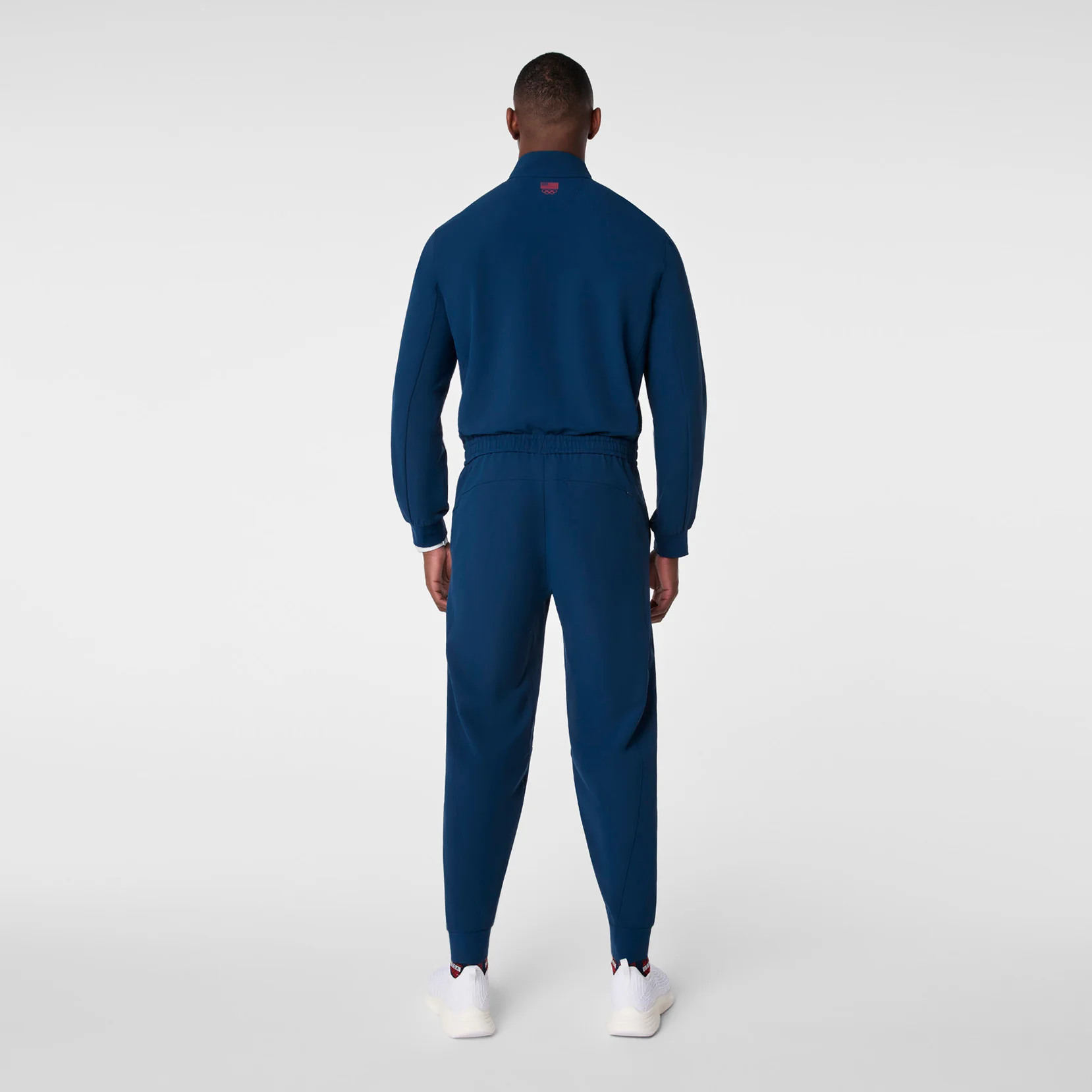 men's Team USA Blue FIGS x Team USA FIBREx Mock Neck Longsleeve - Scrubjumpsuit™ - Image 2