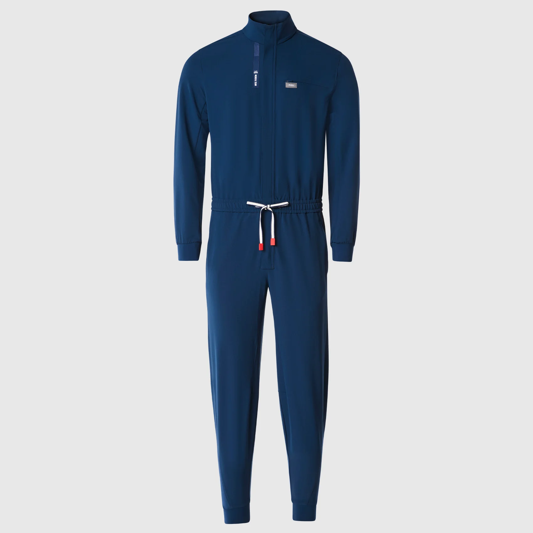 men's Team USA Blue FIGS x Team USA FIBREx Mock Neck Longsleeve - Scrubjumpsuit™ - Image 11