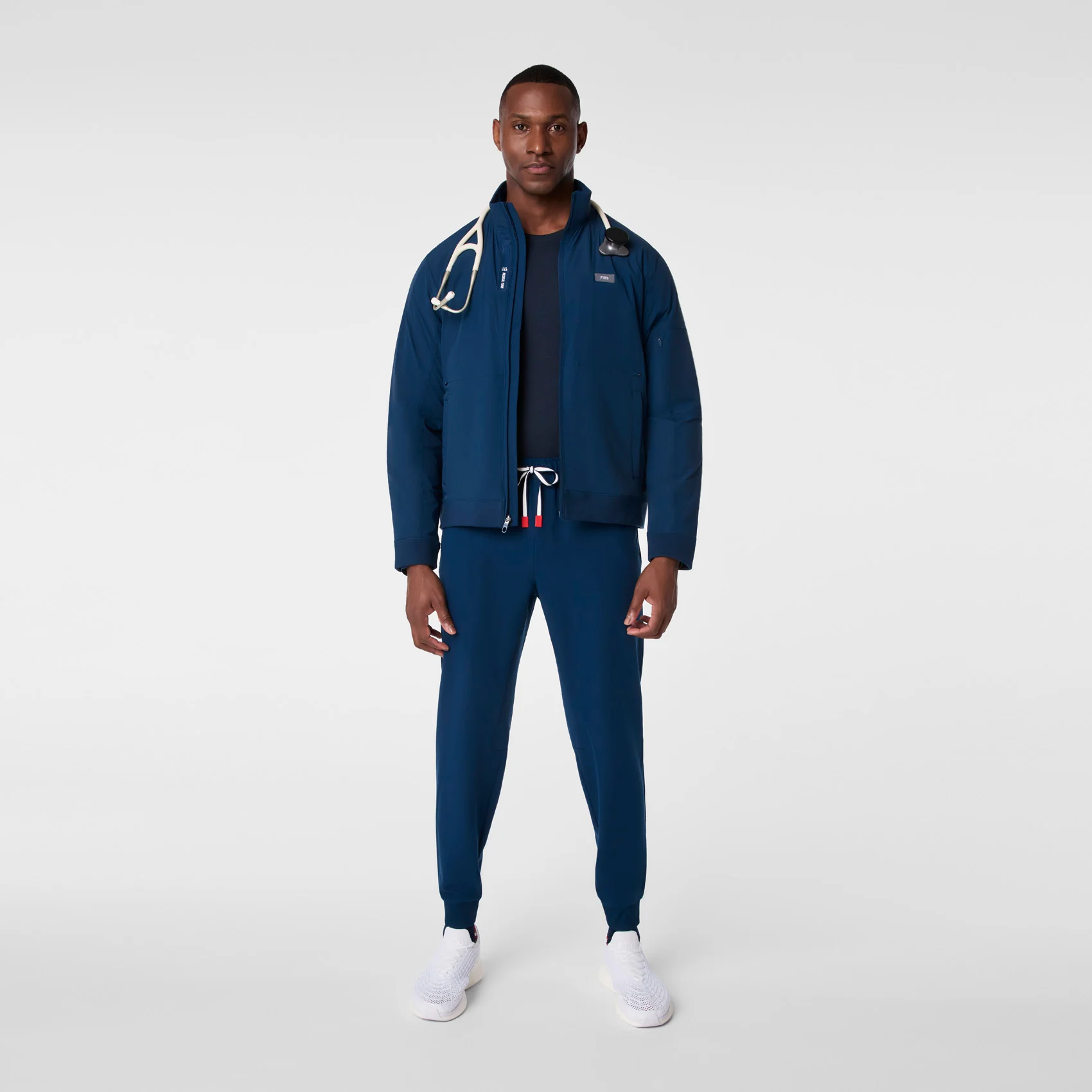 men's Team USA Blue FIGS x Team USA On-Shift - Float Bomber Jacket™ - Image 2