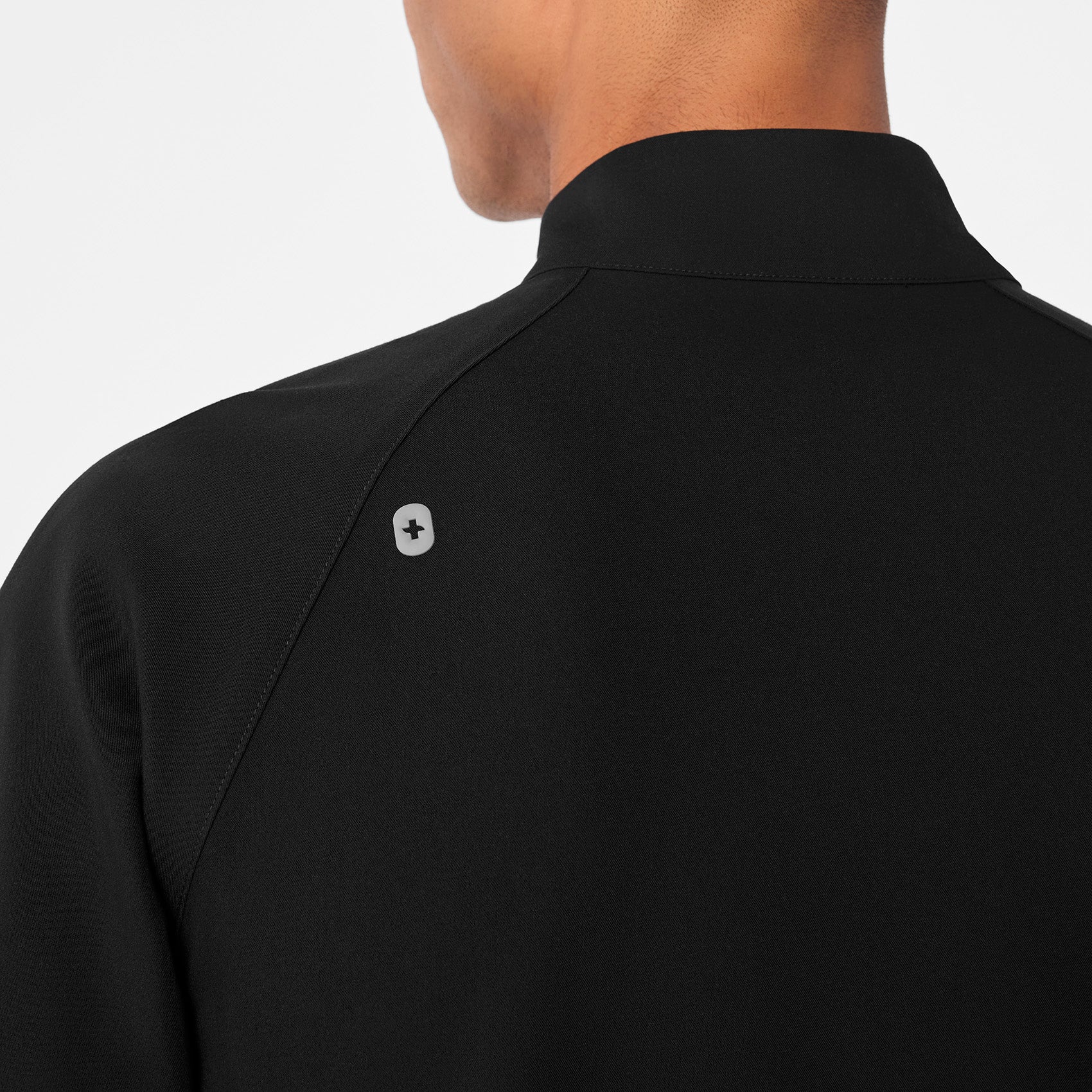 men's Black Timmons - Mock Neck ¼ Zip Scrub Top - Image 6