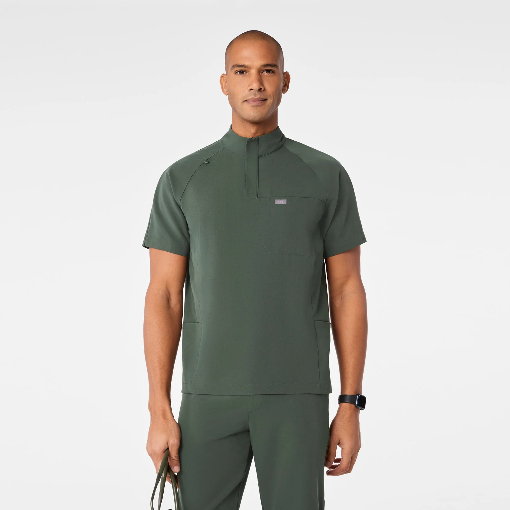 men's Moss Timmons - Mock Neck ¼ Zip Scrub Top